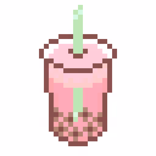 strawberry boba 🍓