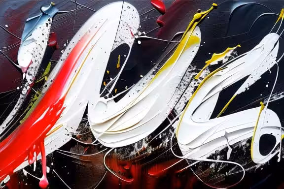 LATENT SPACE FLICKS: Abstract Calligraphy