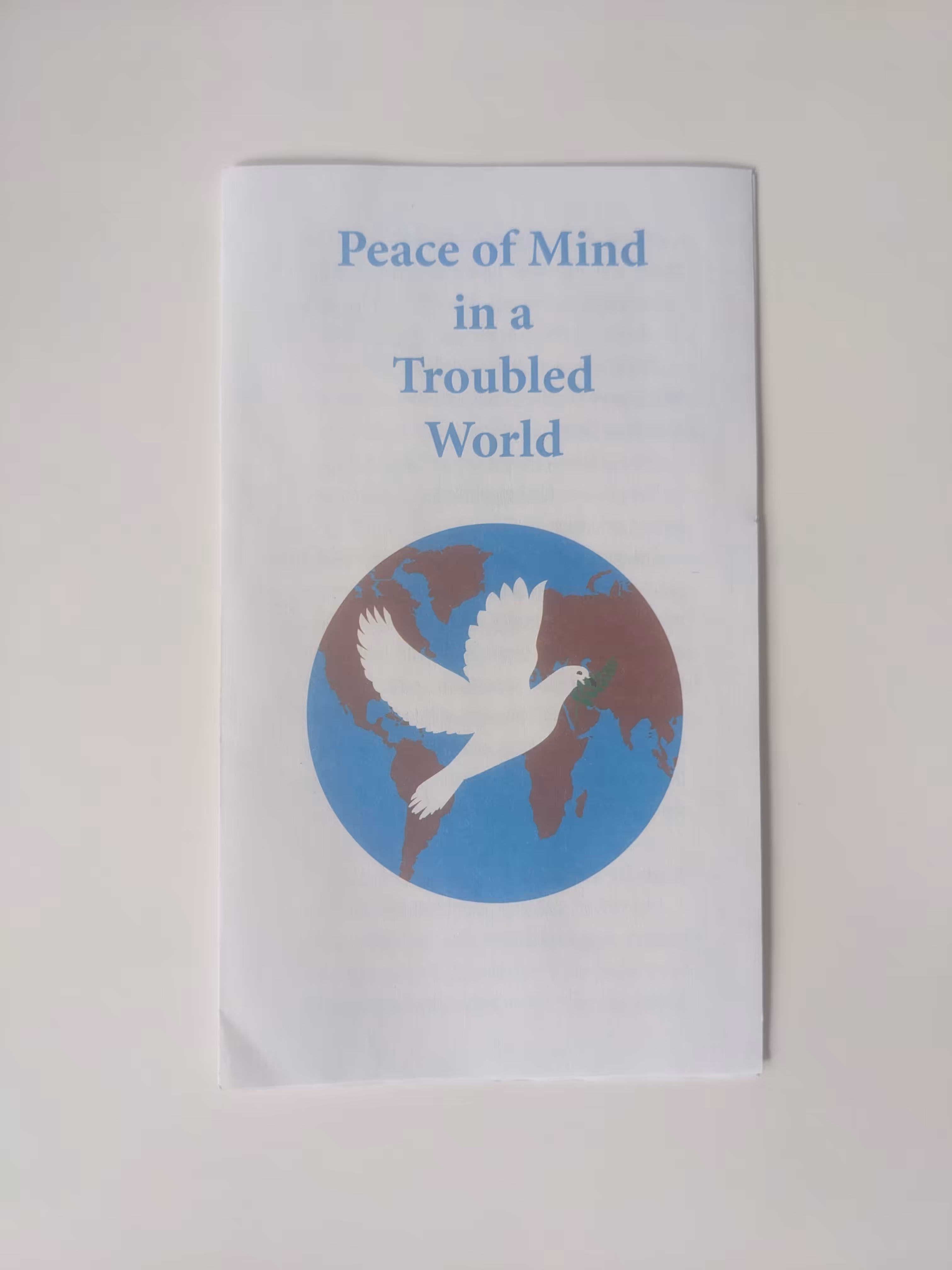 Subway Jesus Pamphlets: Peace of Mind in a Troubled World