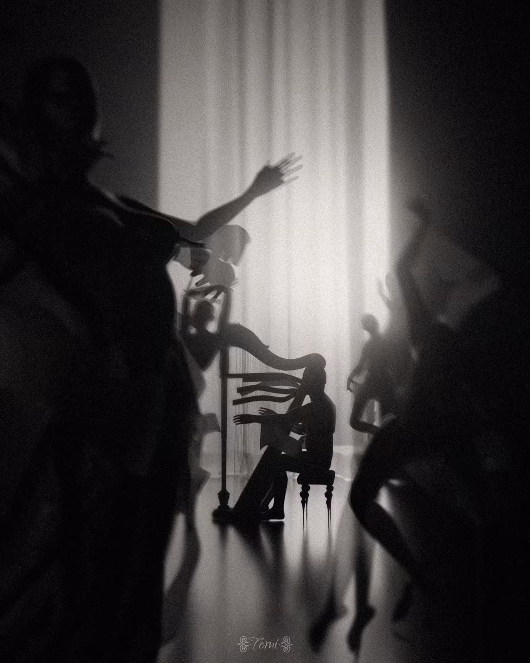 On The Harpist's Strings
