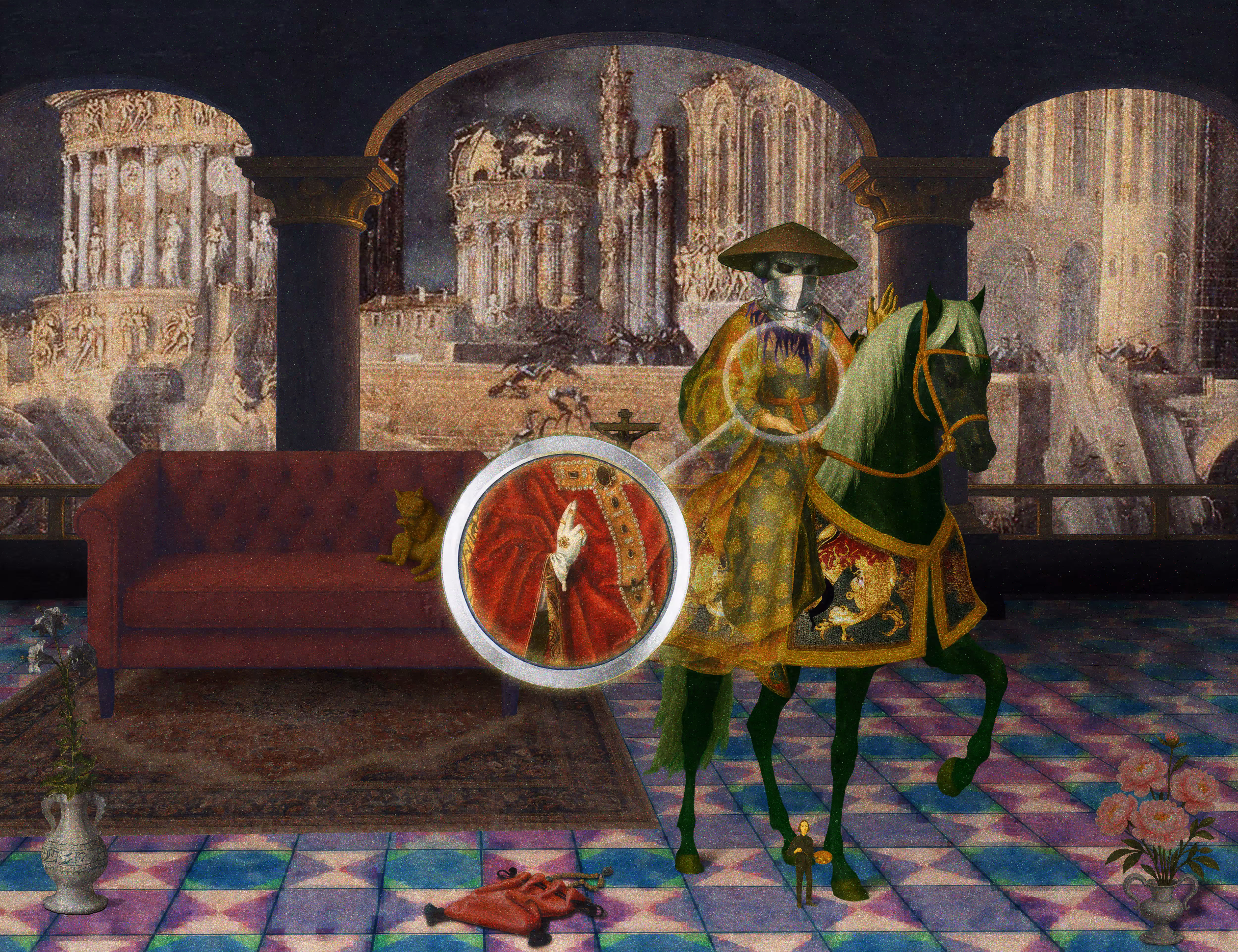 The Pilgrim’s Living Room Crucifixion; Mona Lisa Hyper-Gamble #180