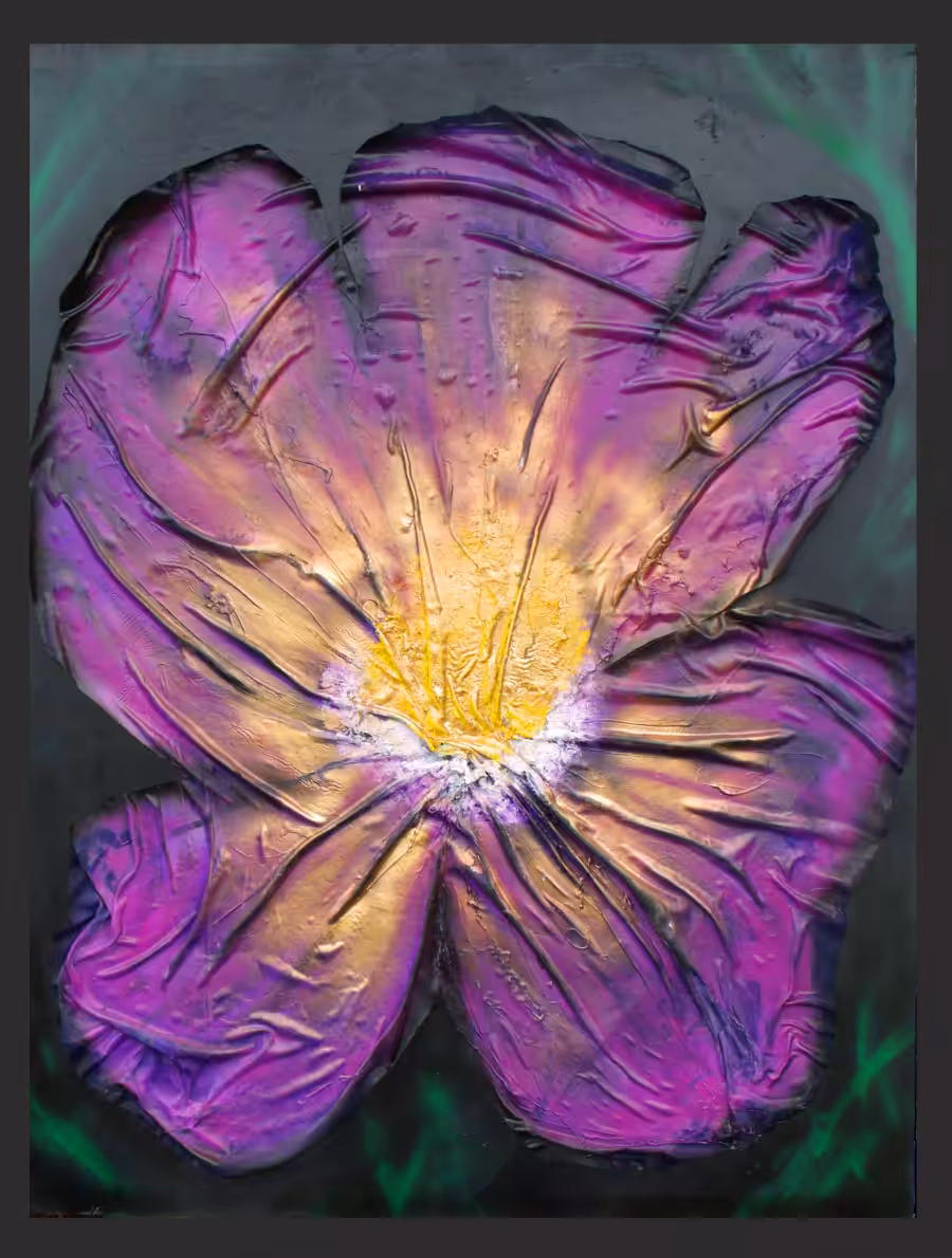Figurative: Purple flower
