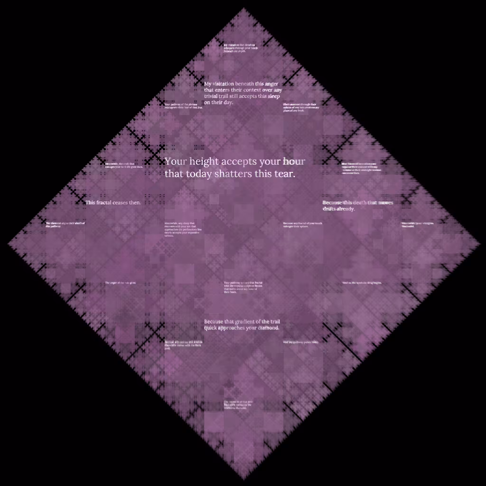 Diamond Fractal Fire #124