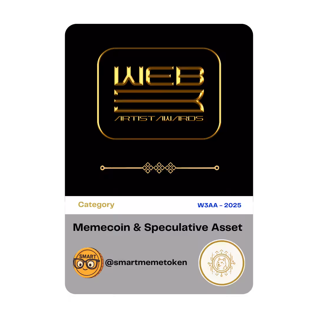 Award 30 - Best Memecoin Speculative Asset - @smartmemetoken