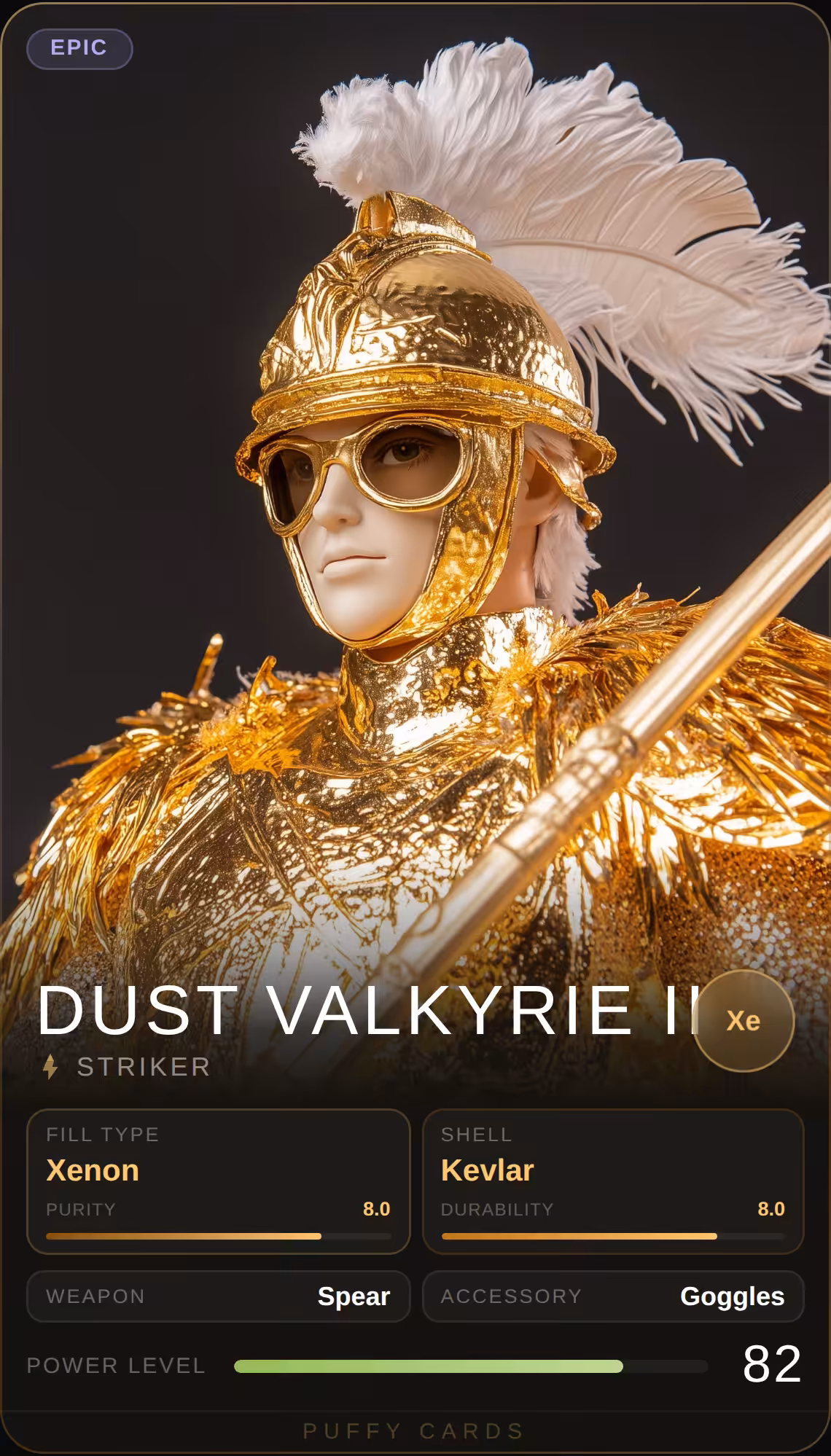 Puffy Cards: Dust Valkyrie II