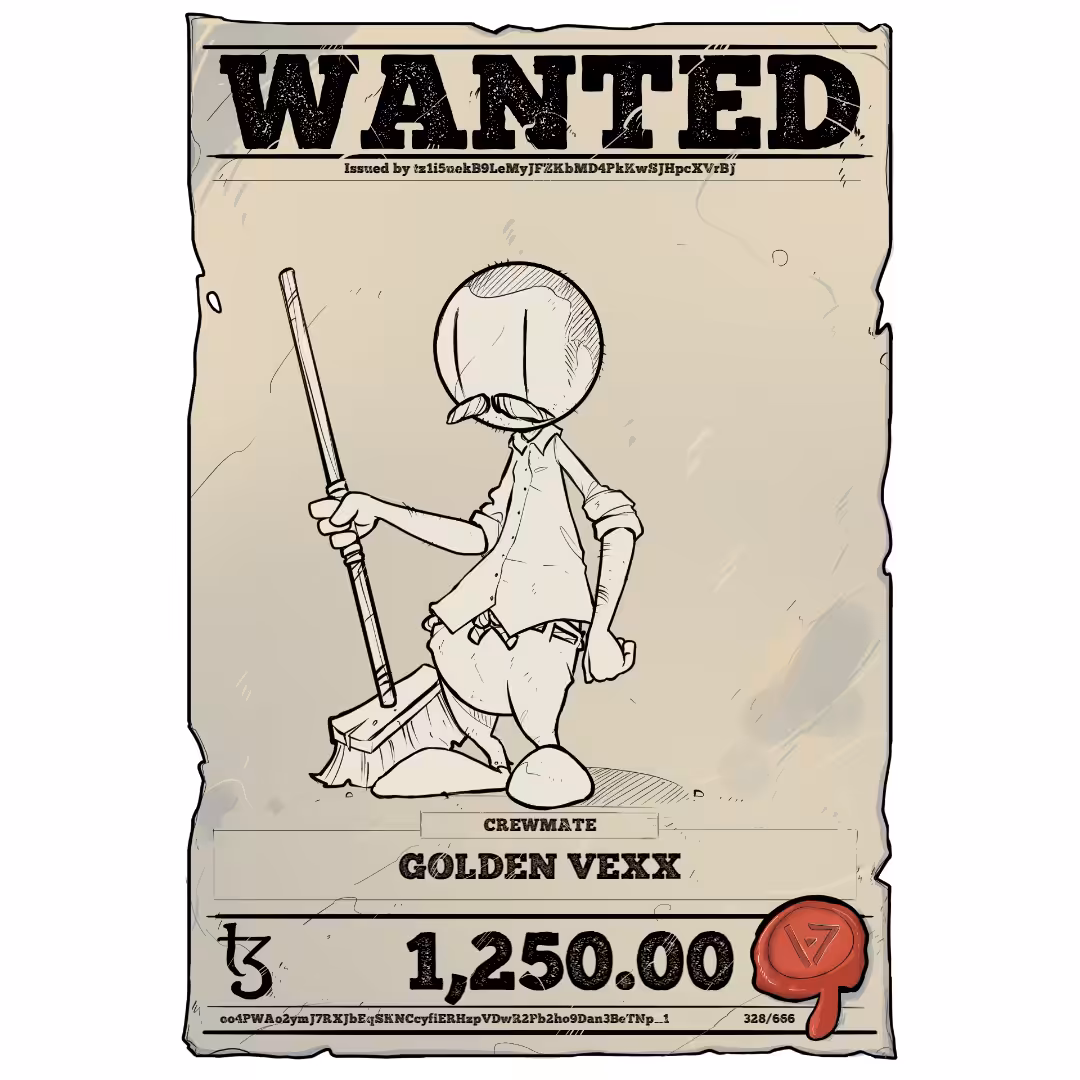 GOLDEN VEXX | TEZOS PIRATE 328/666