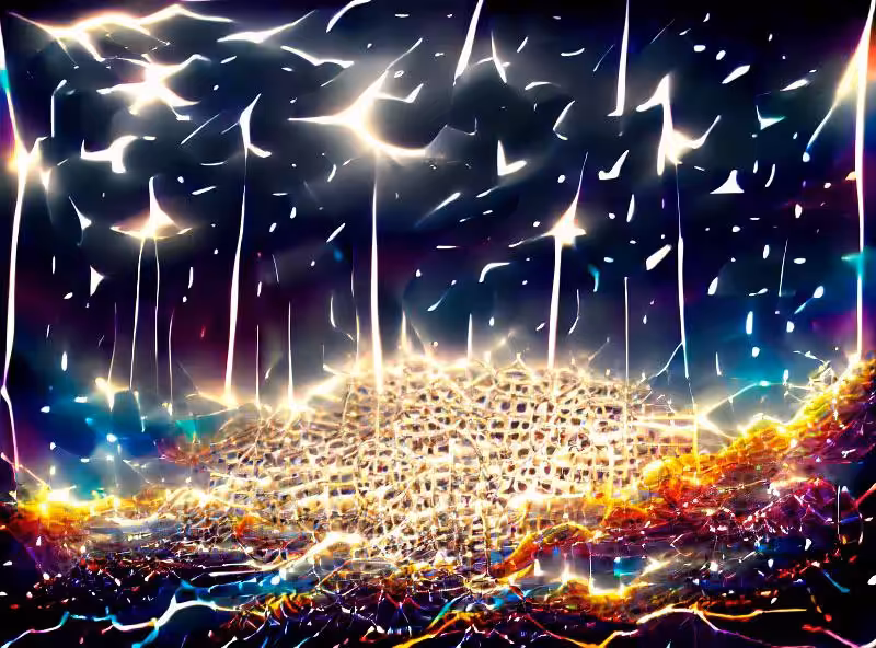 Abraham's First Works: Transcendent light of 1000 Falling Stars