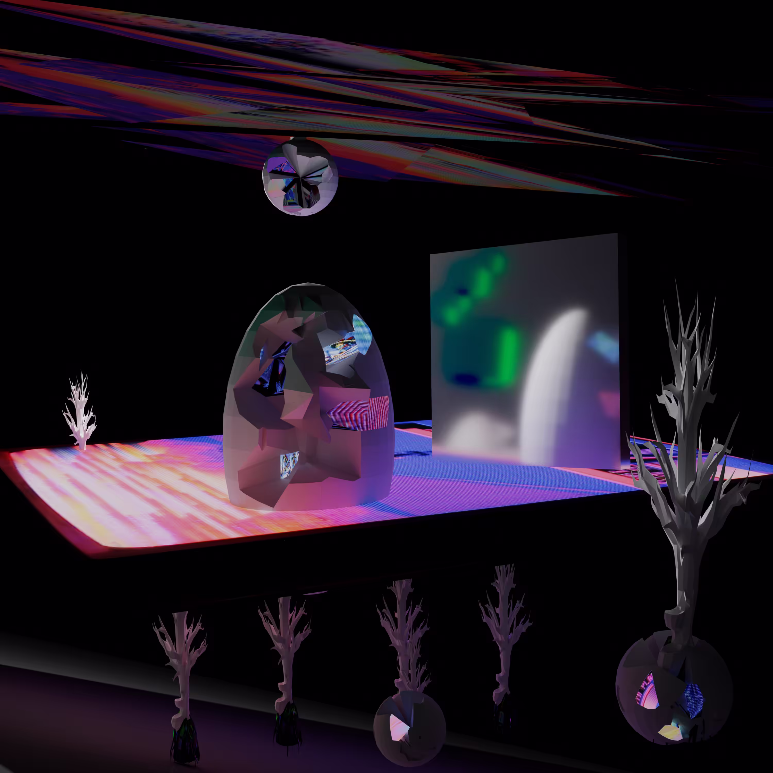 Expressions of Night #1 "A Poem of Glowing Gems and What Exists Outside the Frame"