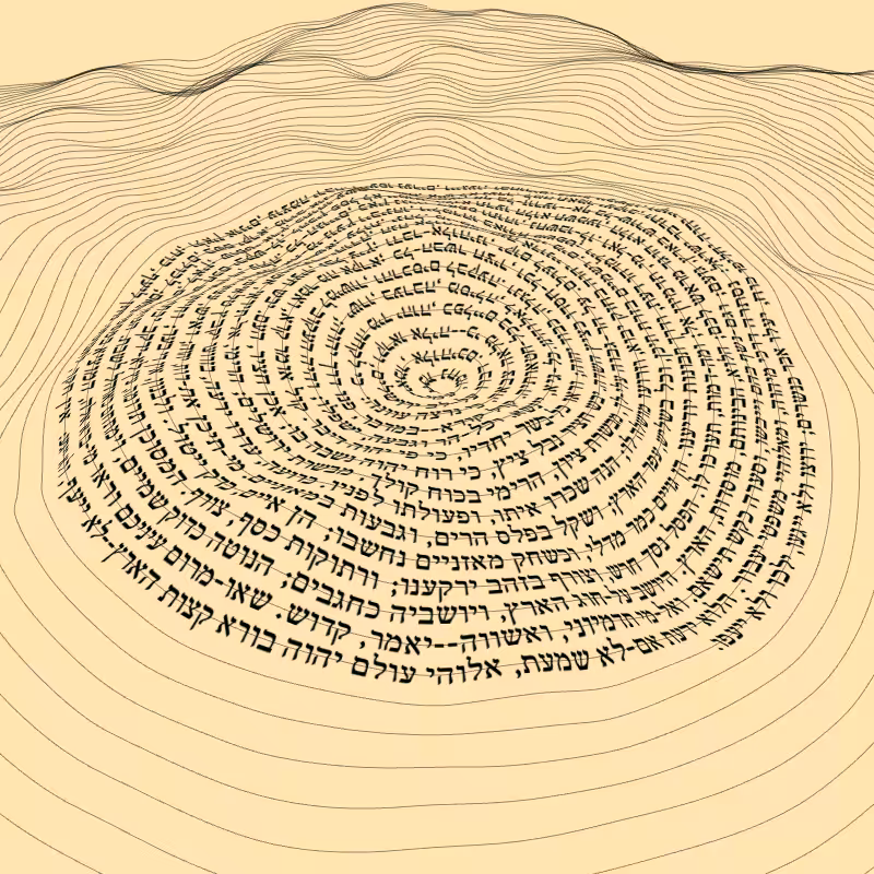Topographic text #13