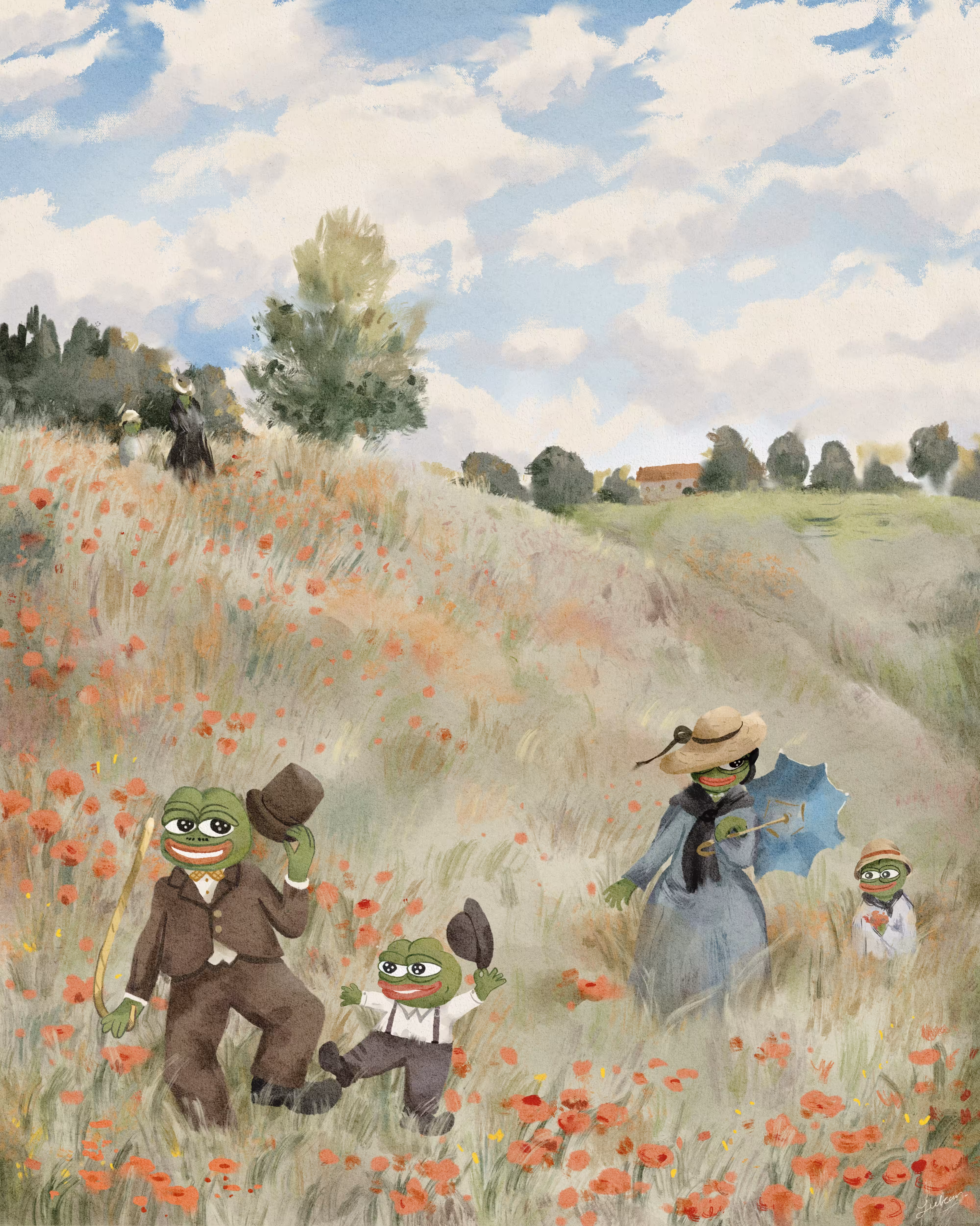 Pepe in the poppy field 