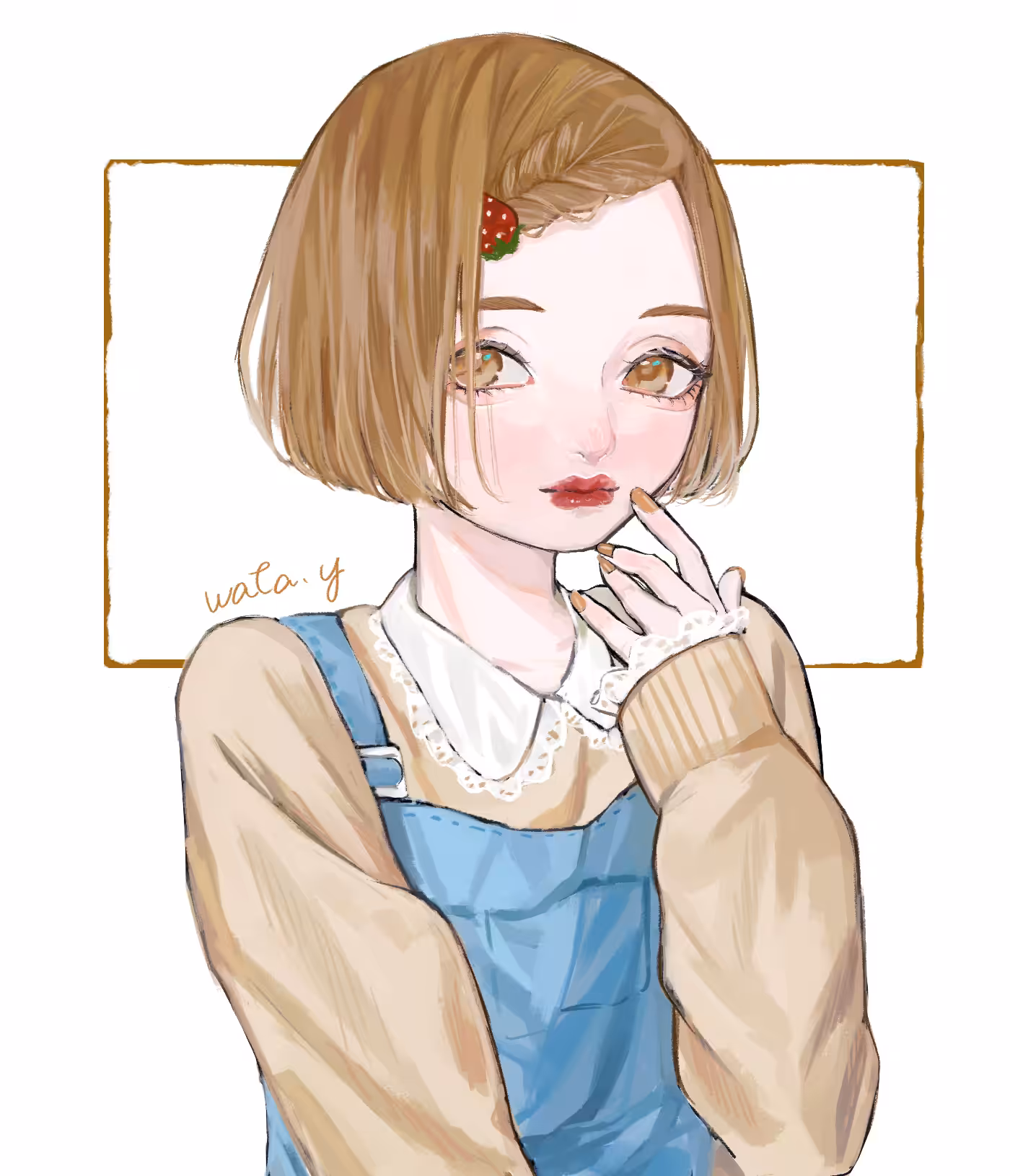Bob hair girl　#４