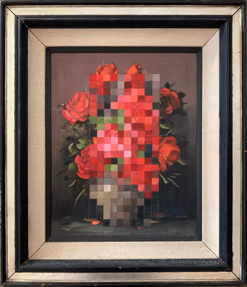 Rose Pixel Flowers
