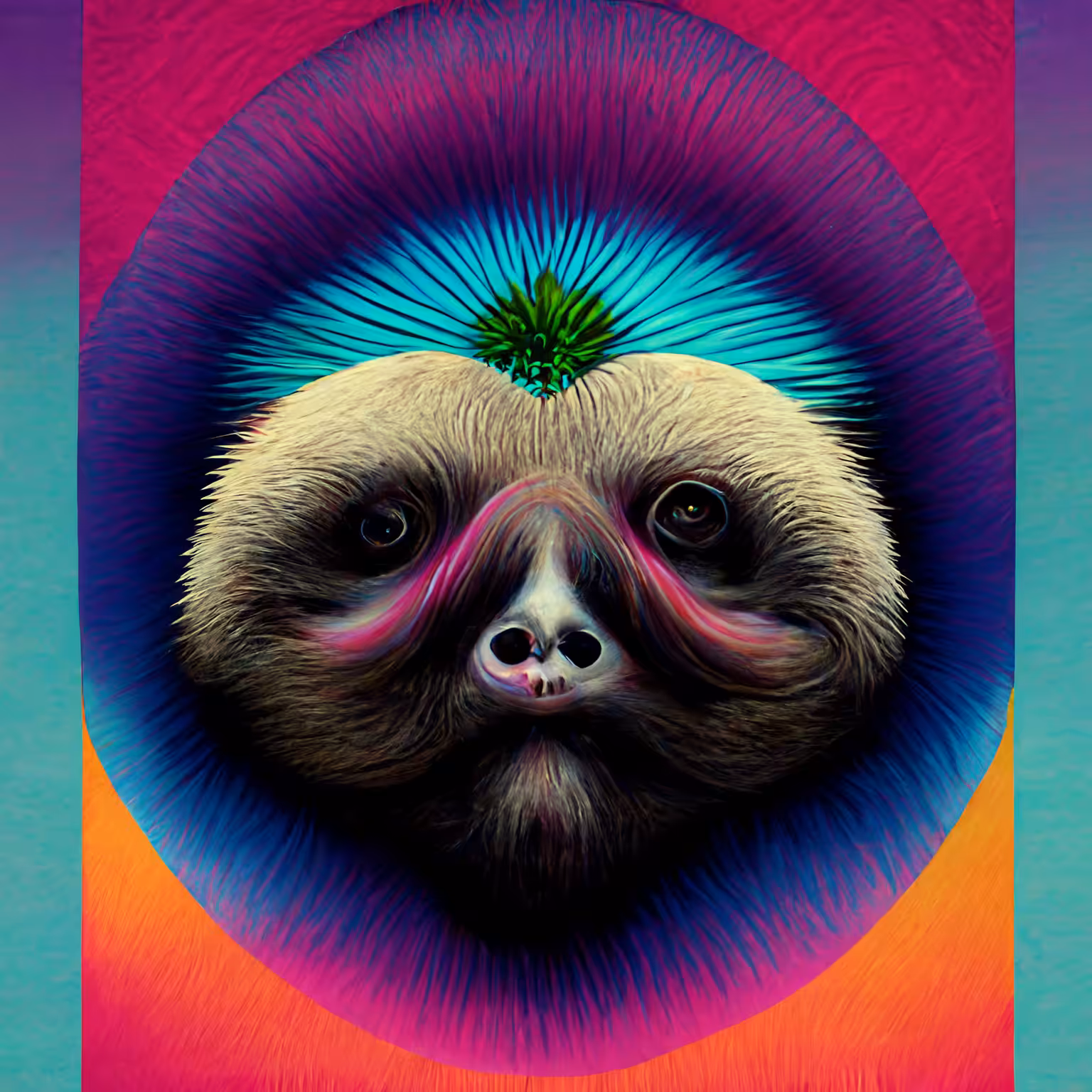 Psychedelic Sloth 12