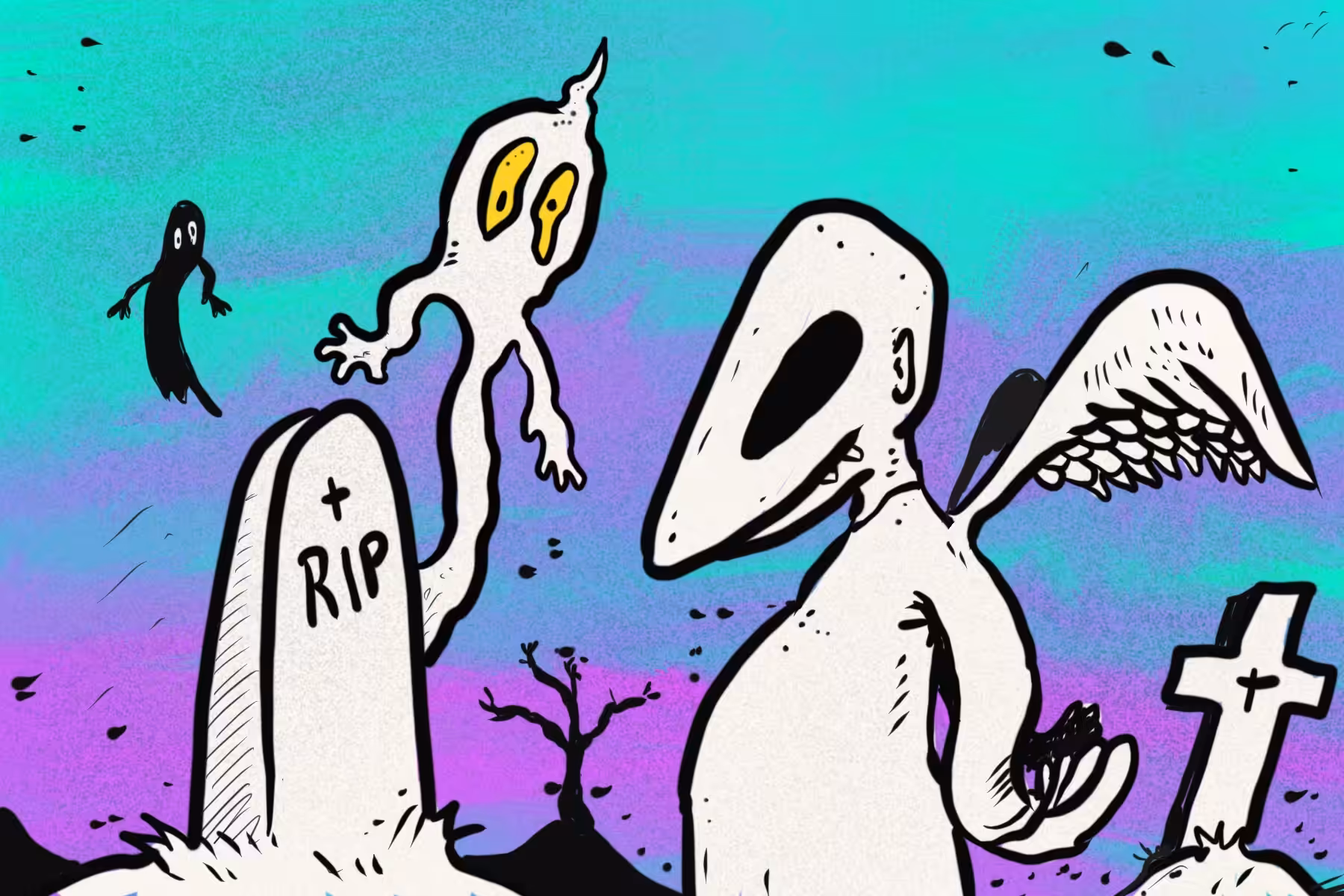 In the Graveyard
