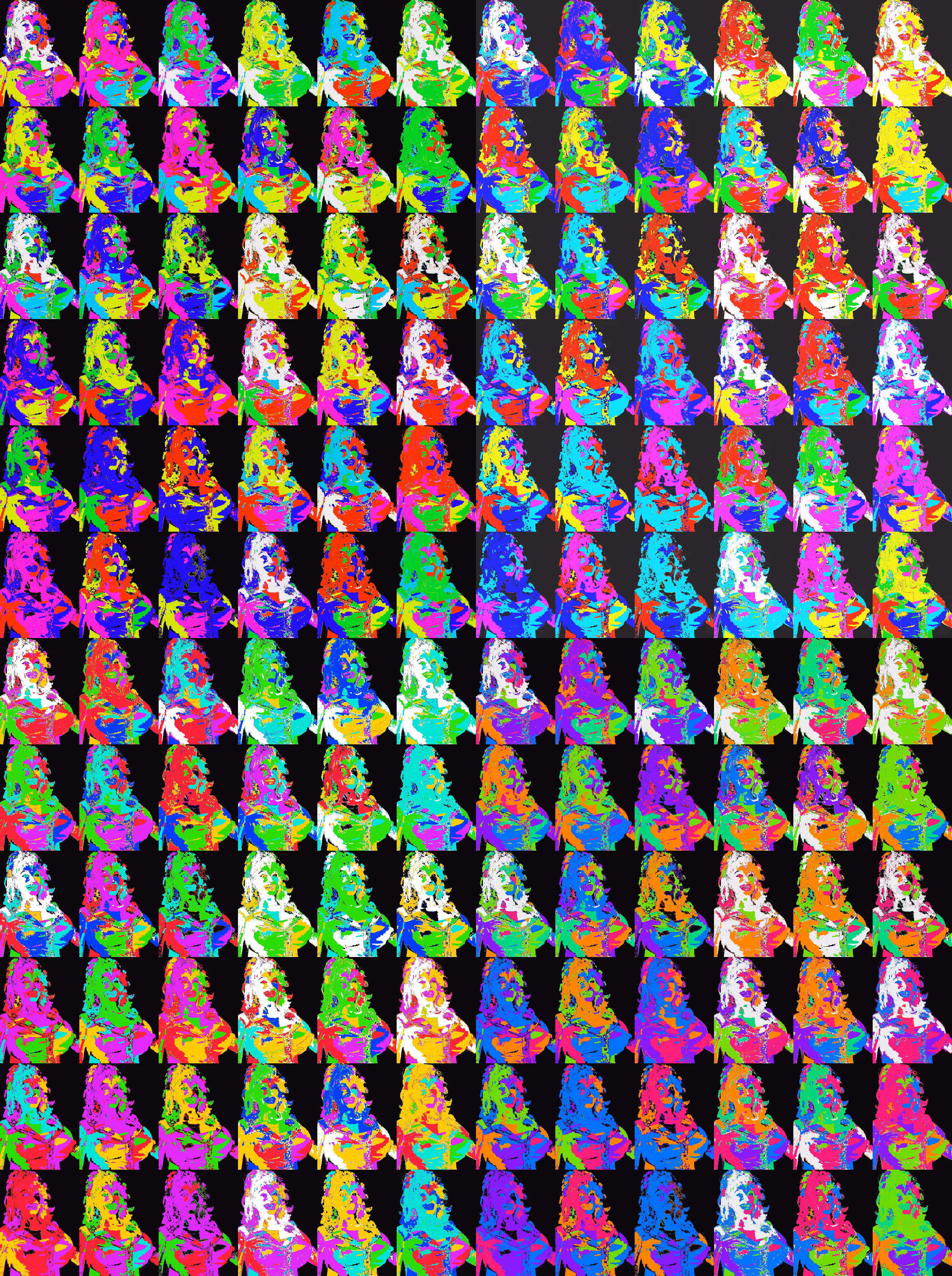 Alien Acid - Dolly Parton Blotter Paper 1/1 (light edition)