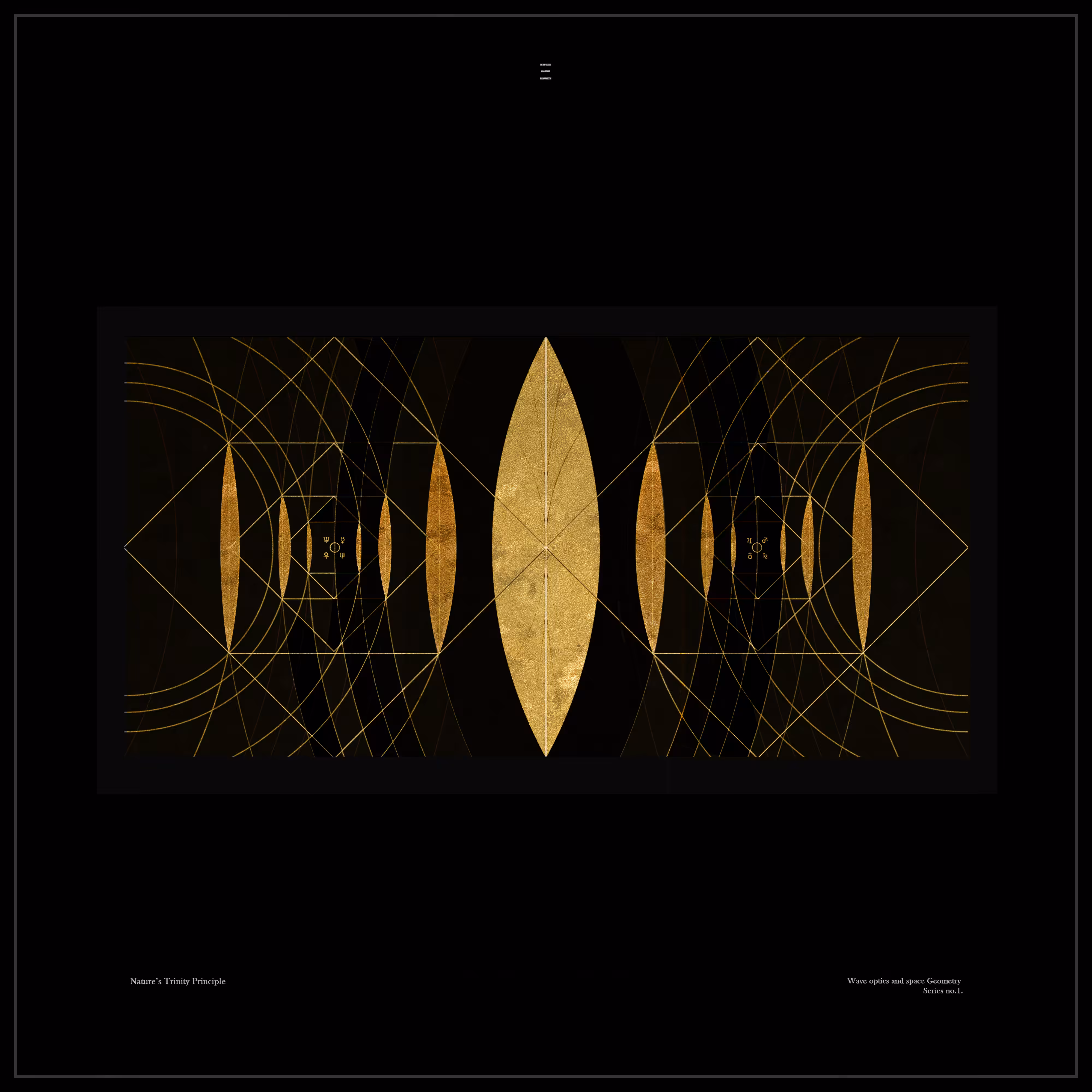 Nature's Trinity Principle Wave Optics Space Geometry