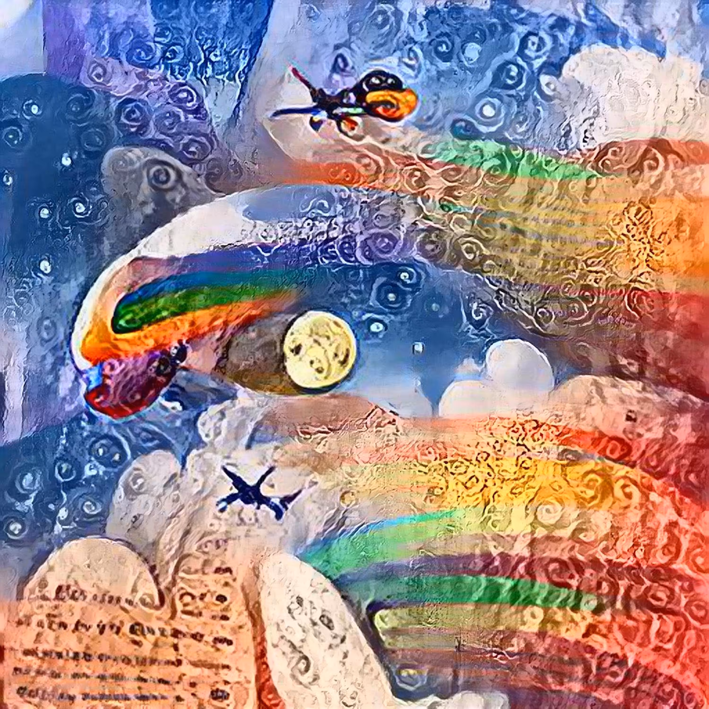 Rainbow Spaceship