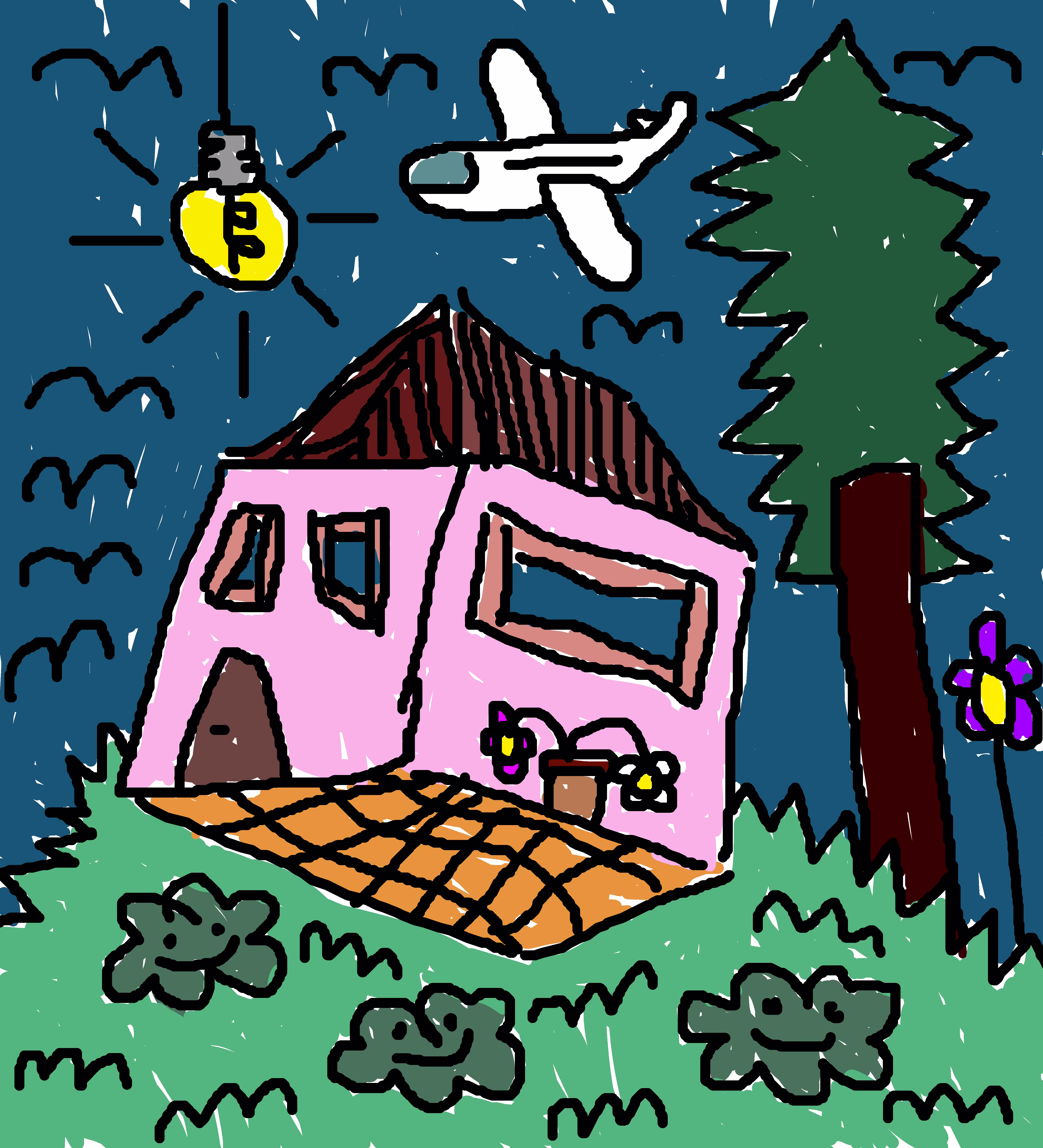 At night i dream my house
