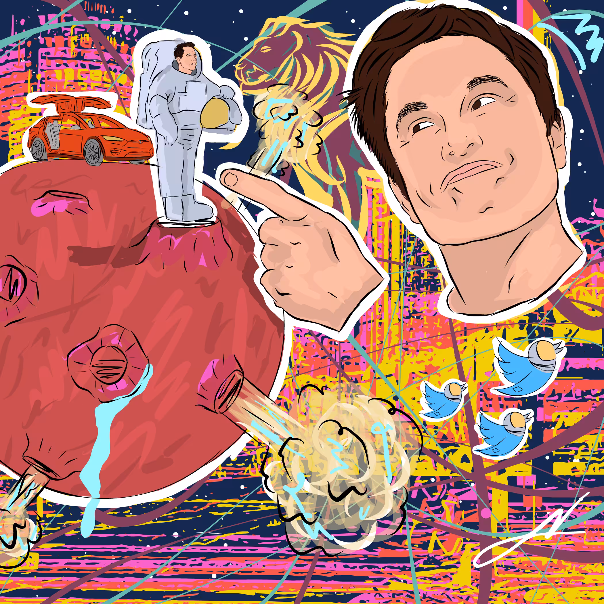 Musk speaks to the great Musk in the sky