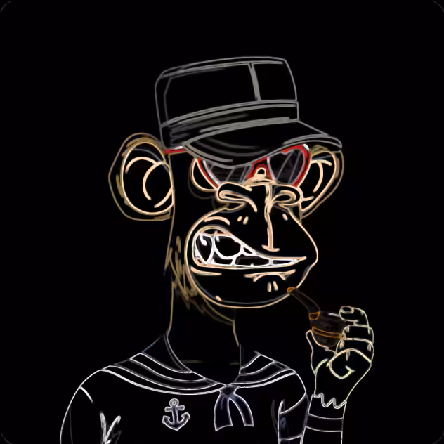 neon bored ape #266