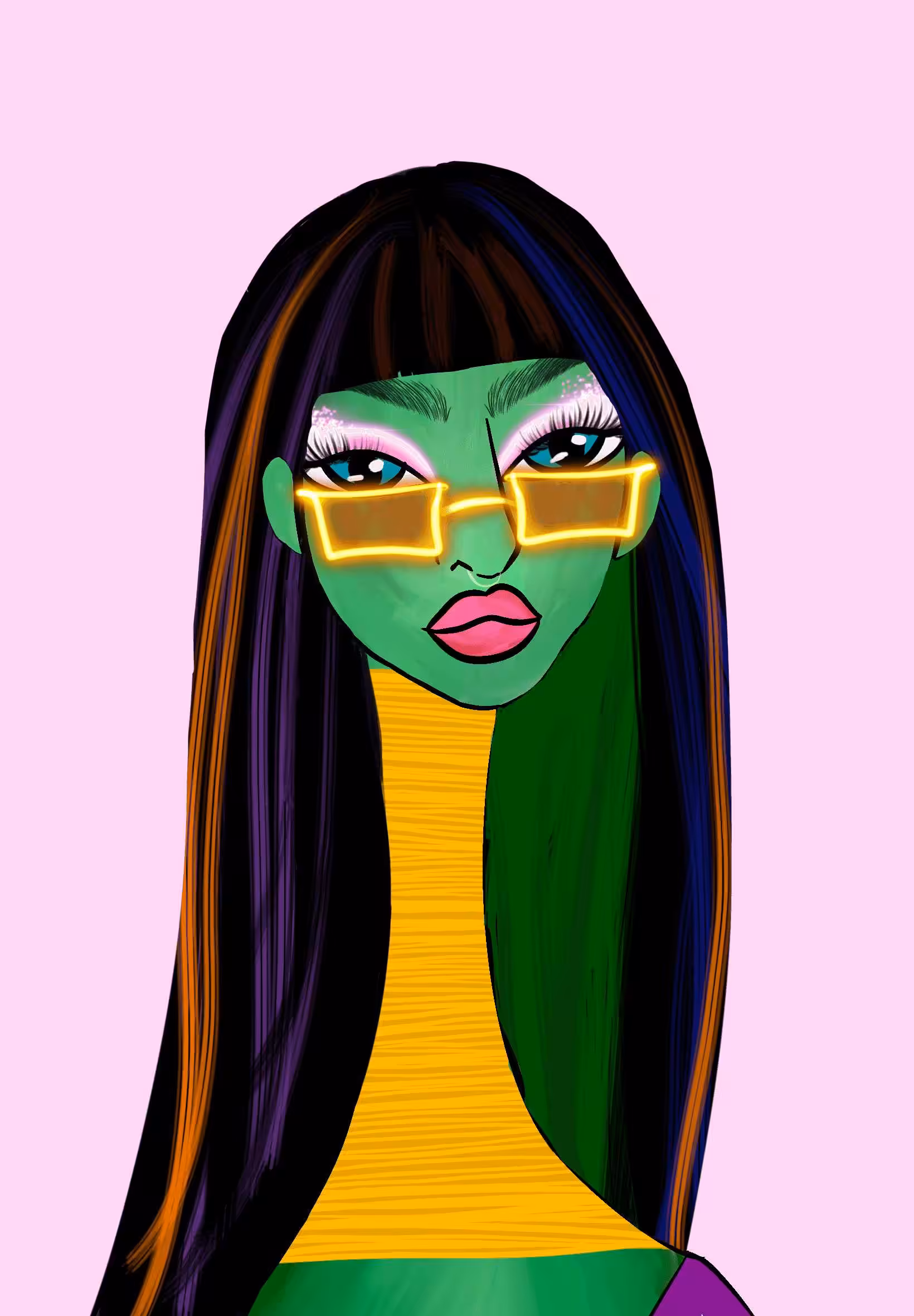 Long Neckie Ladies: Long Neckie Lady #2126