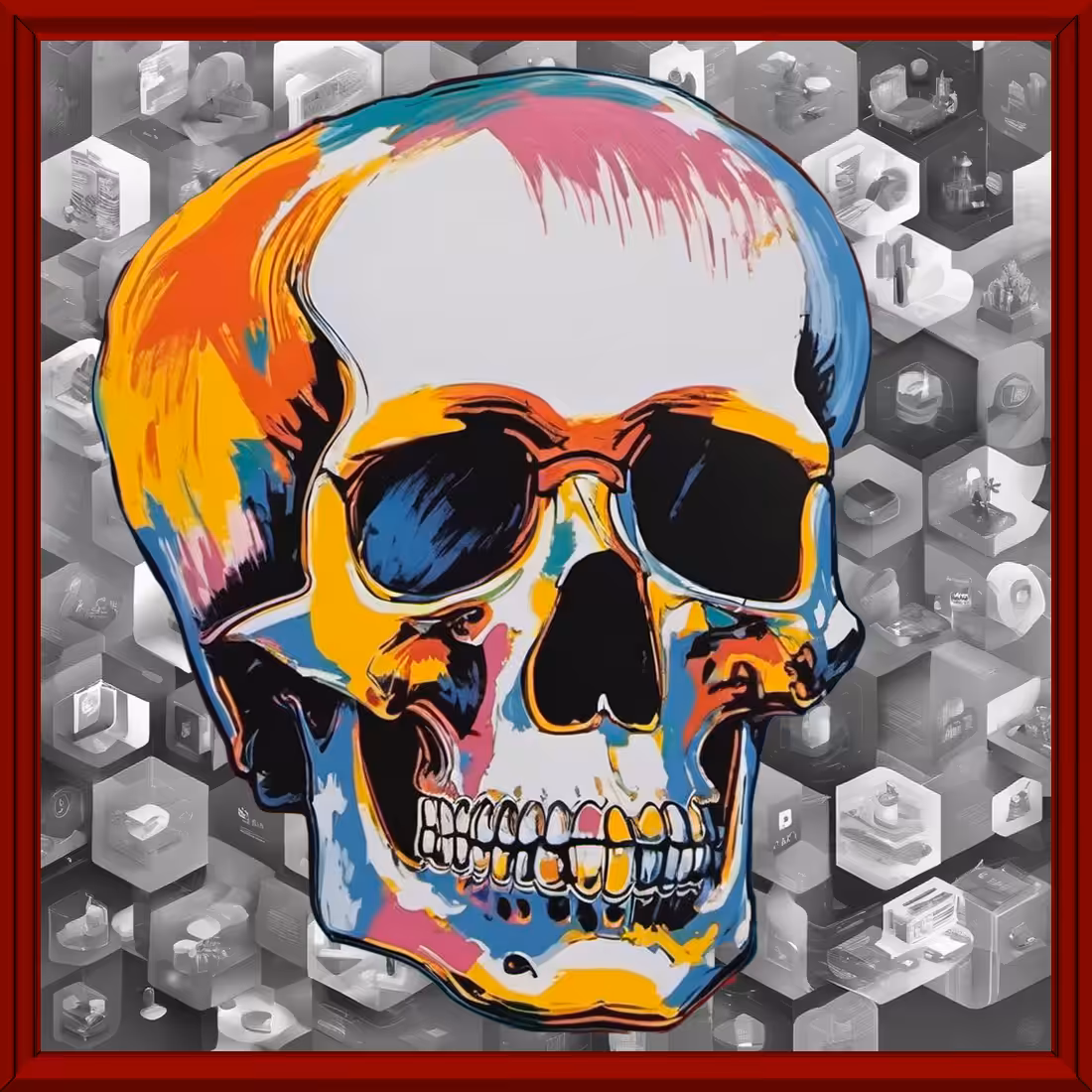 Skull Andy Warhol #5