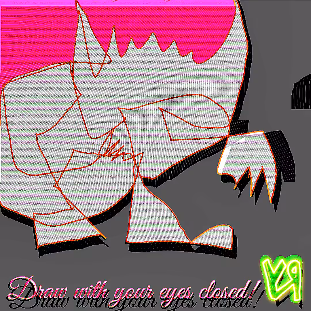 Draw with Your Eyes Closed (Pink)