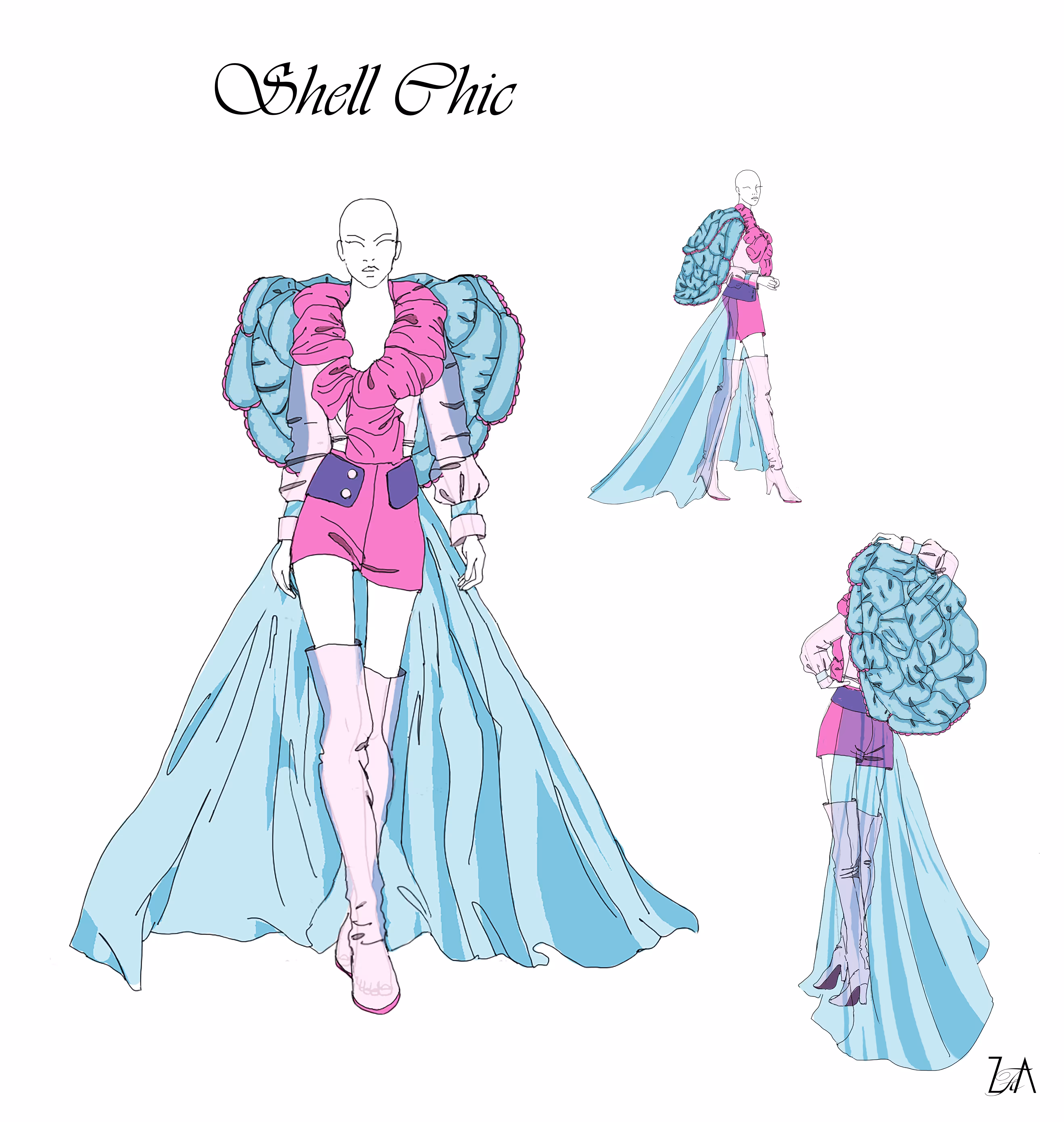 Shell Chic - Concept Sketch #1/12