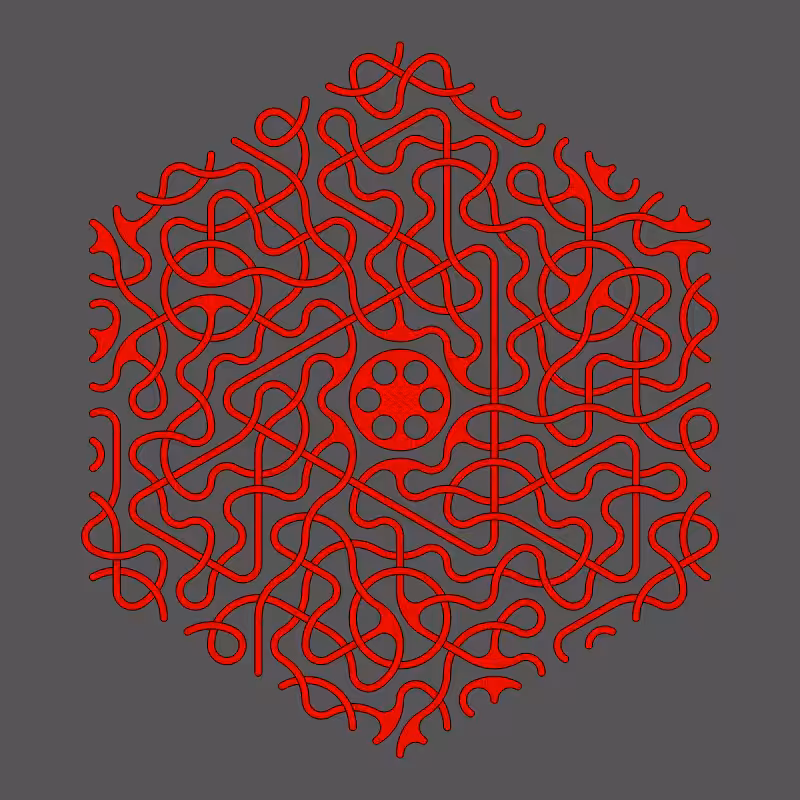Threefold Symmetry - Dark Variations #183