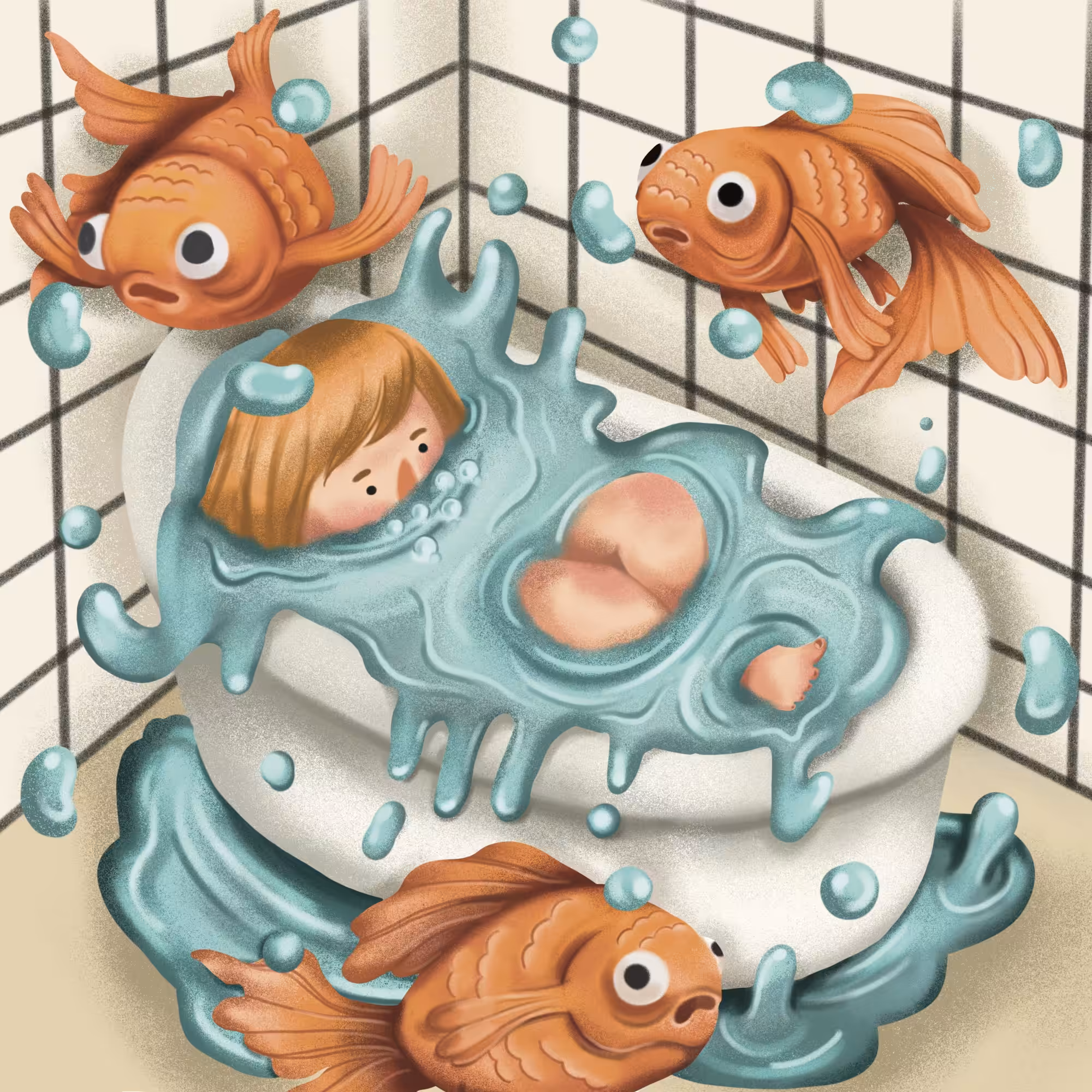 girl's goldfish