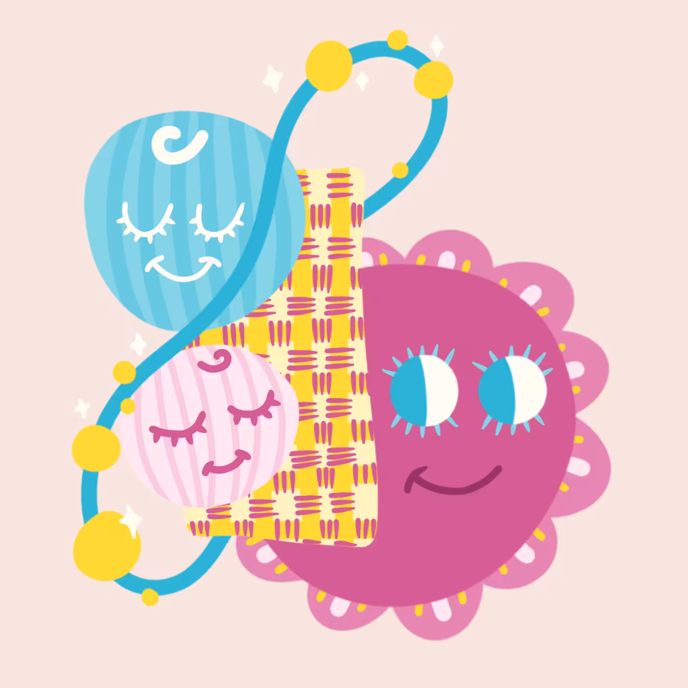 Mother bacteria and her twins