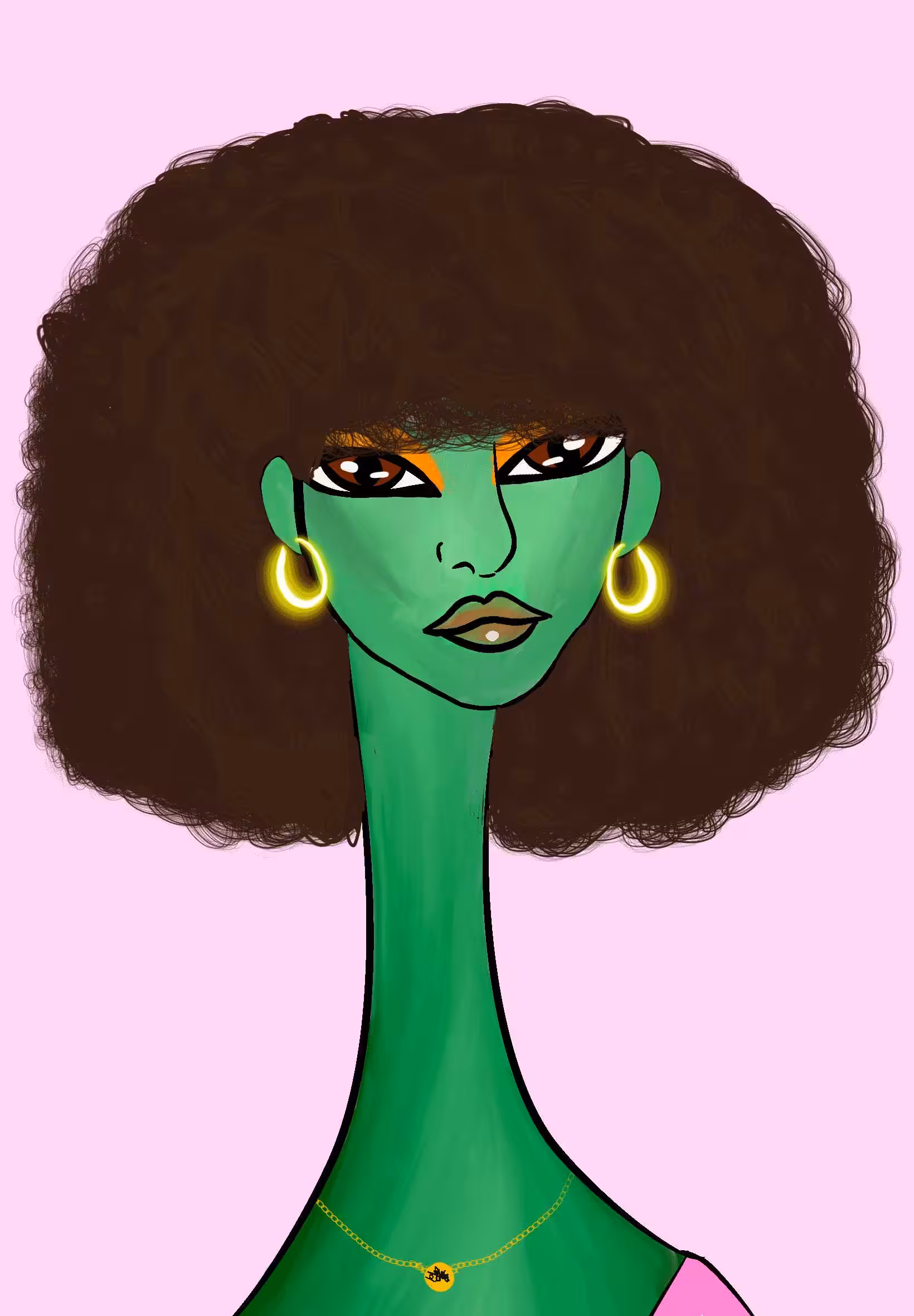 Long Neckie Lady #1404