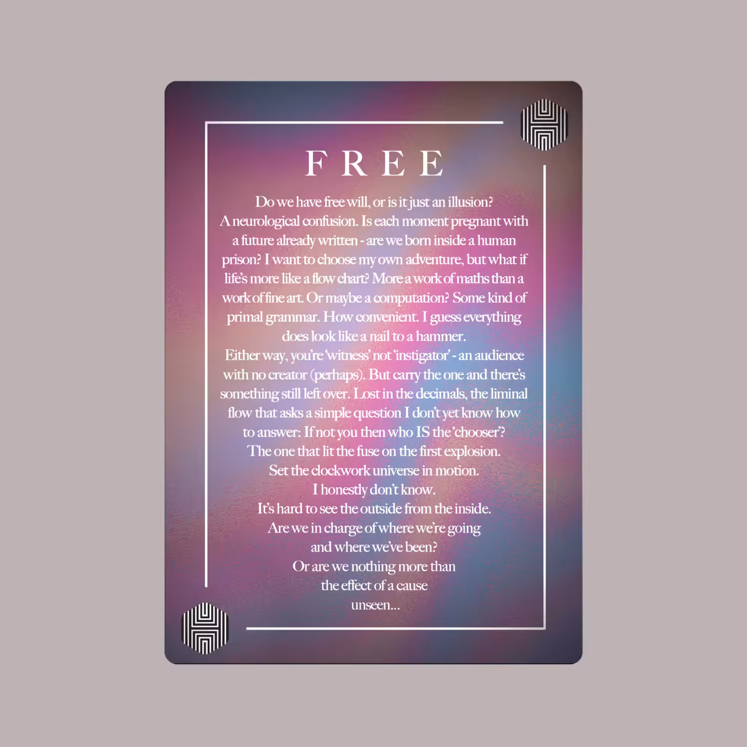001 - FREE (PROLOGUE)