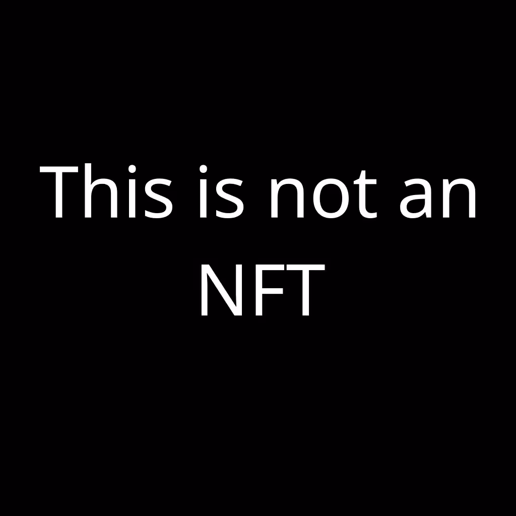 This is not an NFT