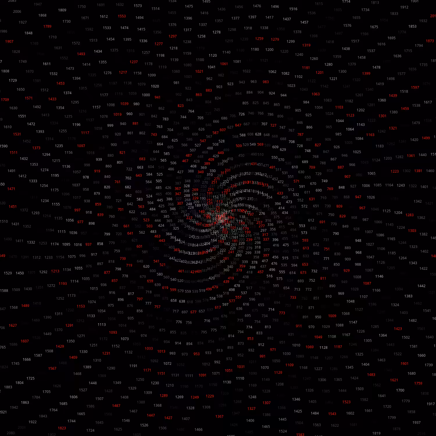 Polar Plot of Numbers #69