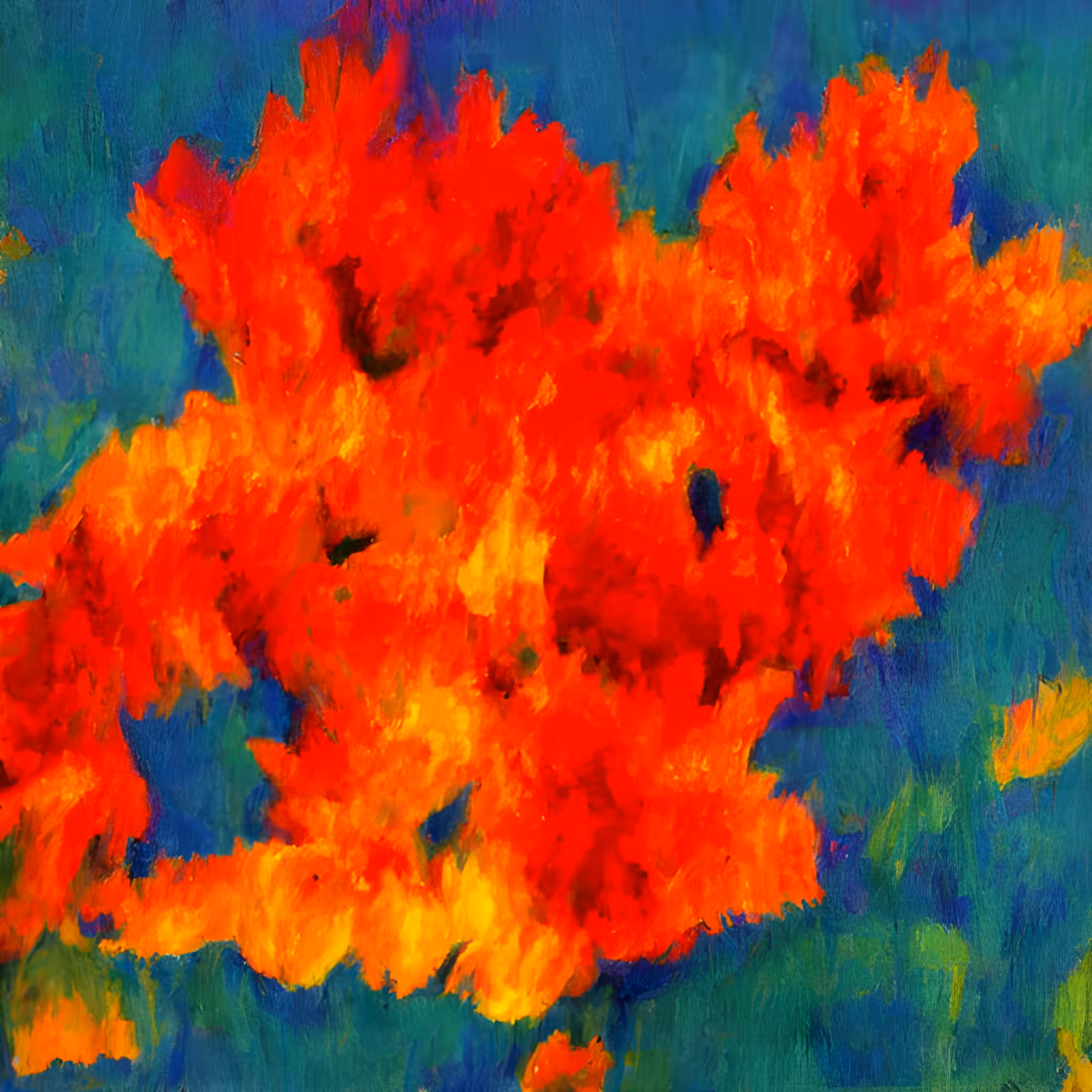 red poppies