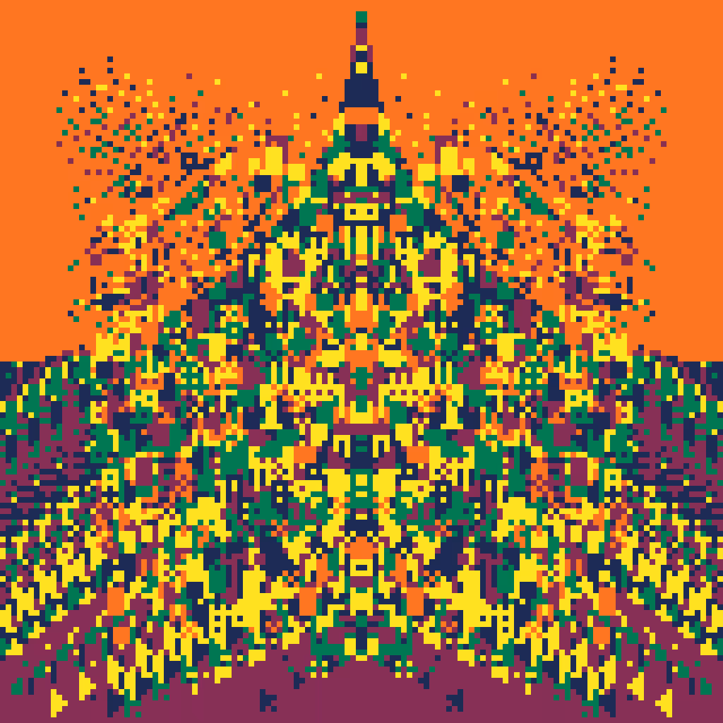 Ideocartogrpahy: Hyperspectral Temples #18
