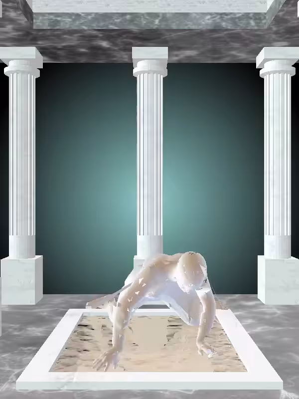 HeavenComputer: The Rising Luminescent Beige Woman #5486