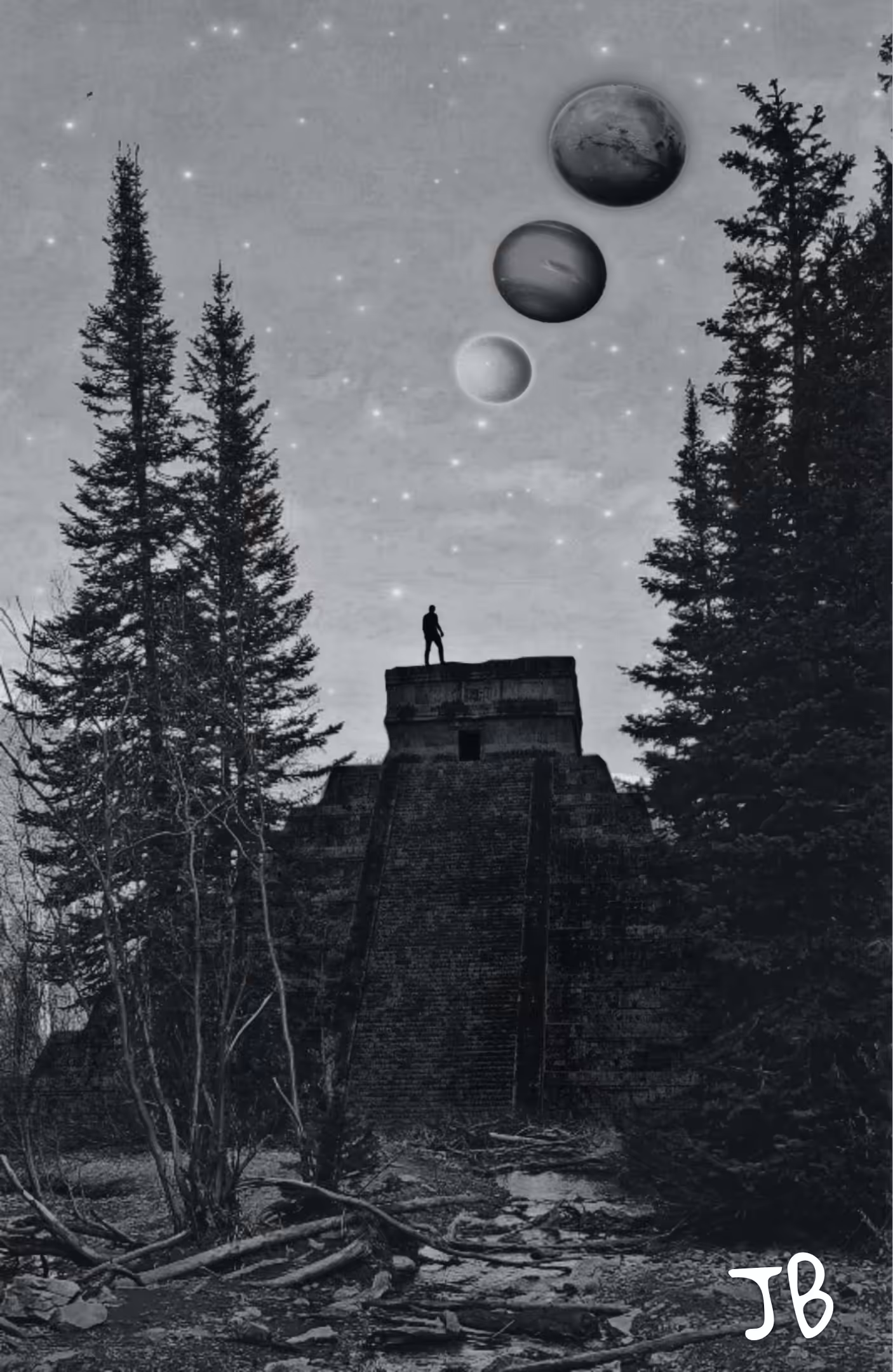 Forest  Temple  B&W version 