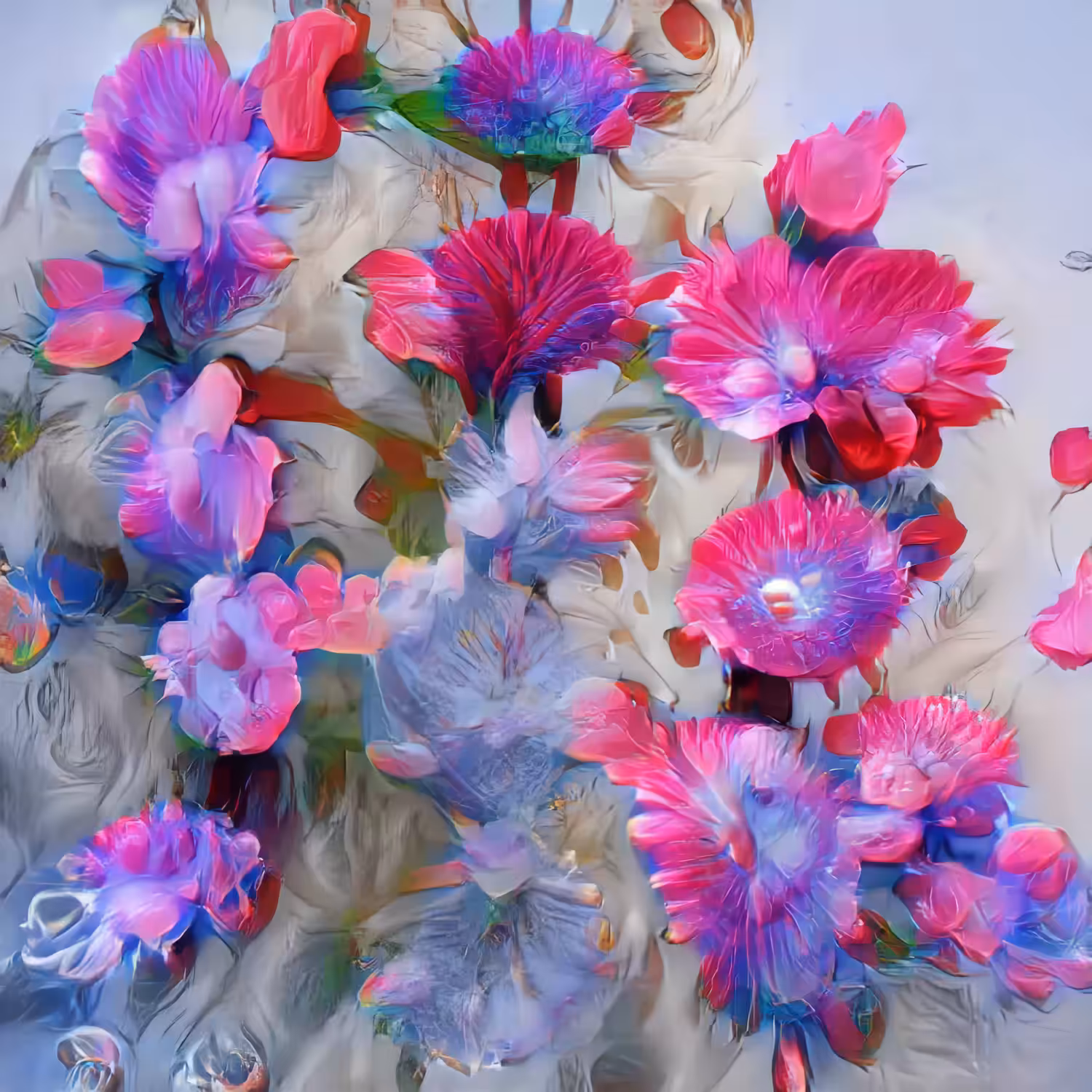 Red Poppies, Blue Delphiniums #1/9