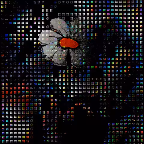 Dot Matrix Flower