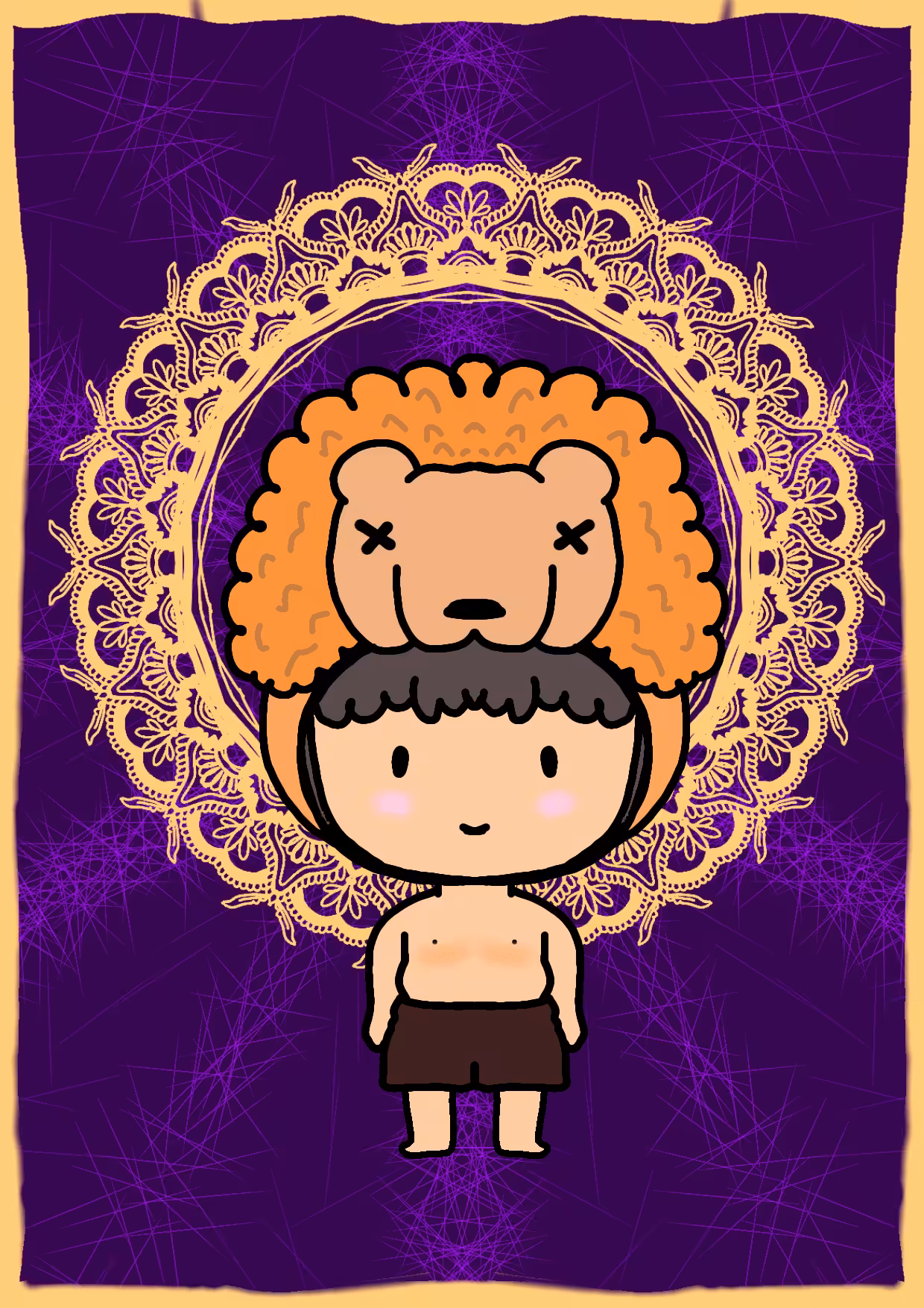 MY LITTLE BOY WITH MANDALA 