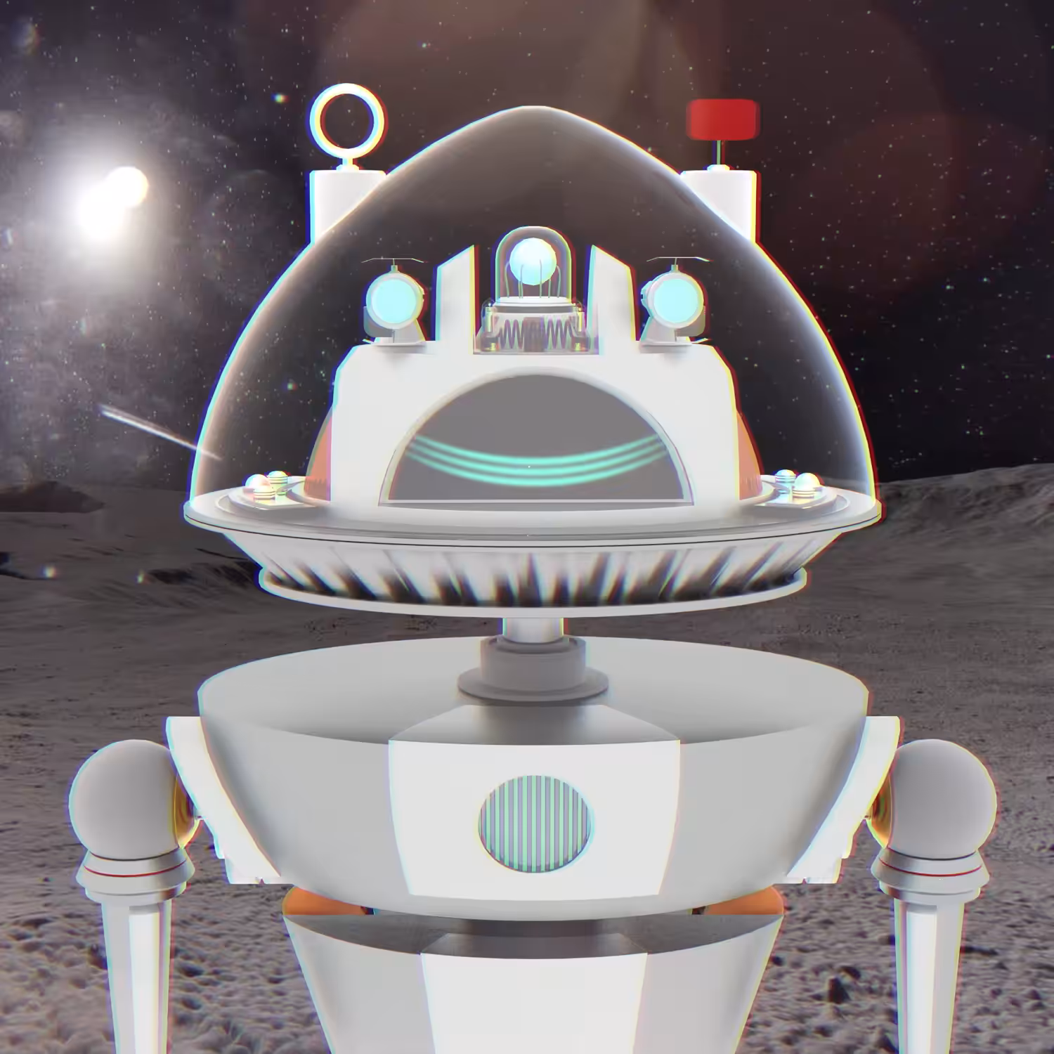 Robot on the Moon