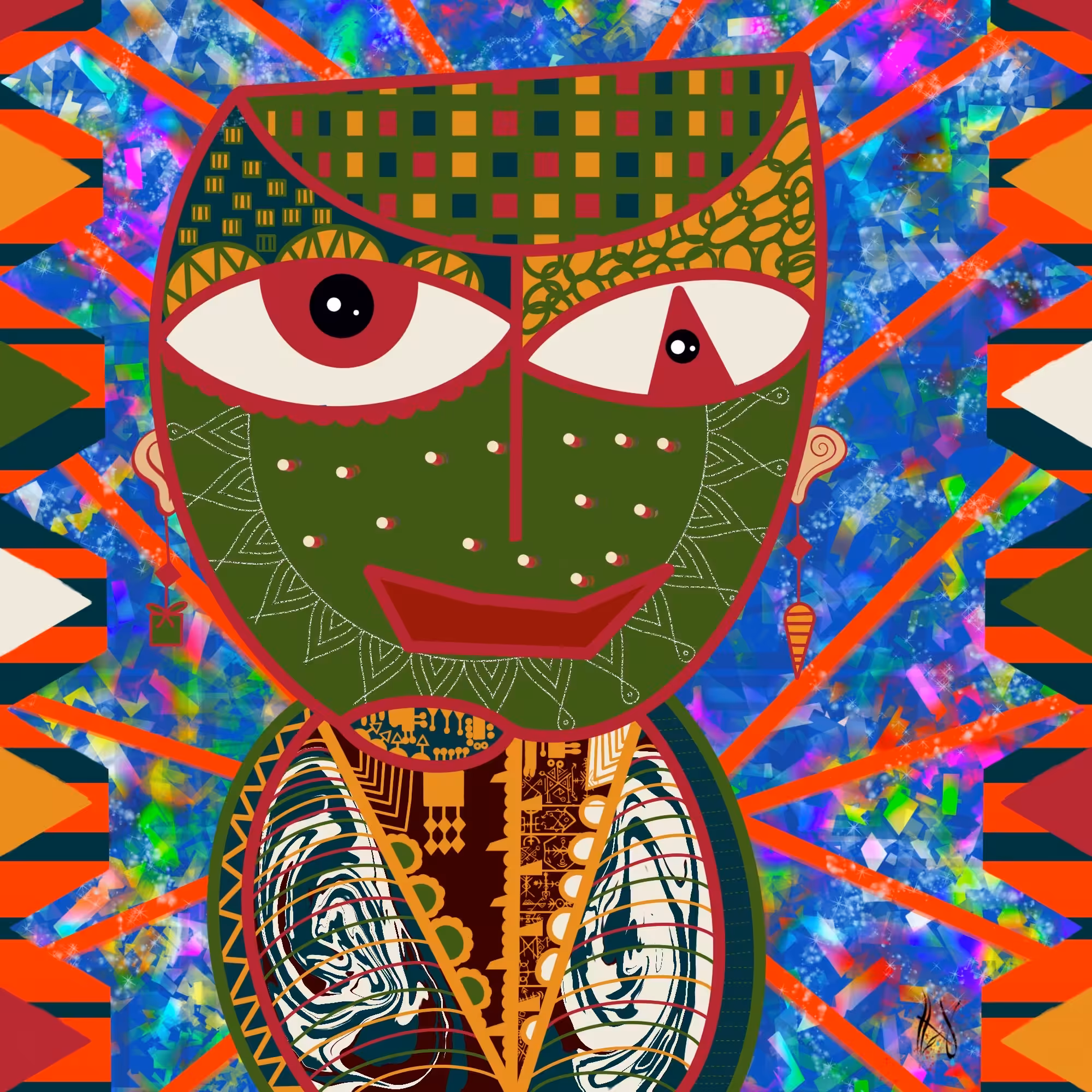 Figurative imagery ❤️ : Chromatic Guardian