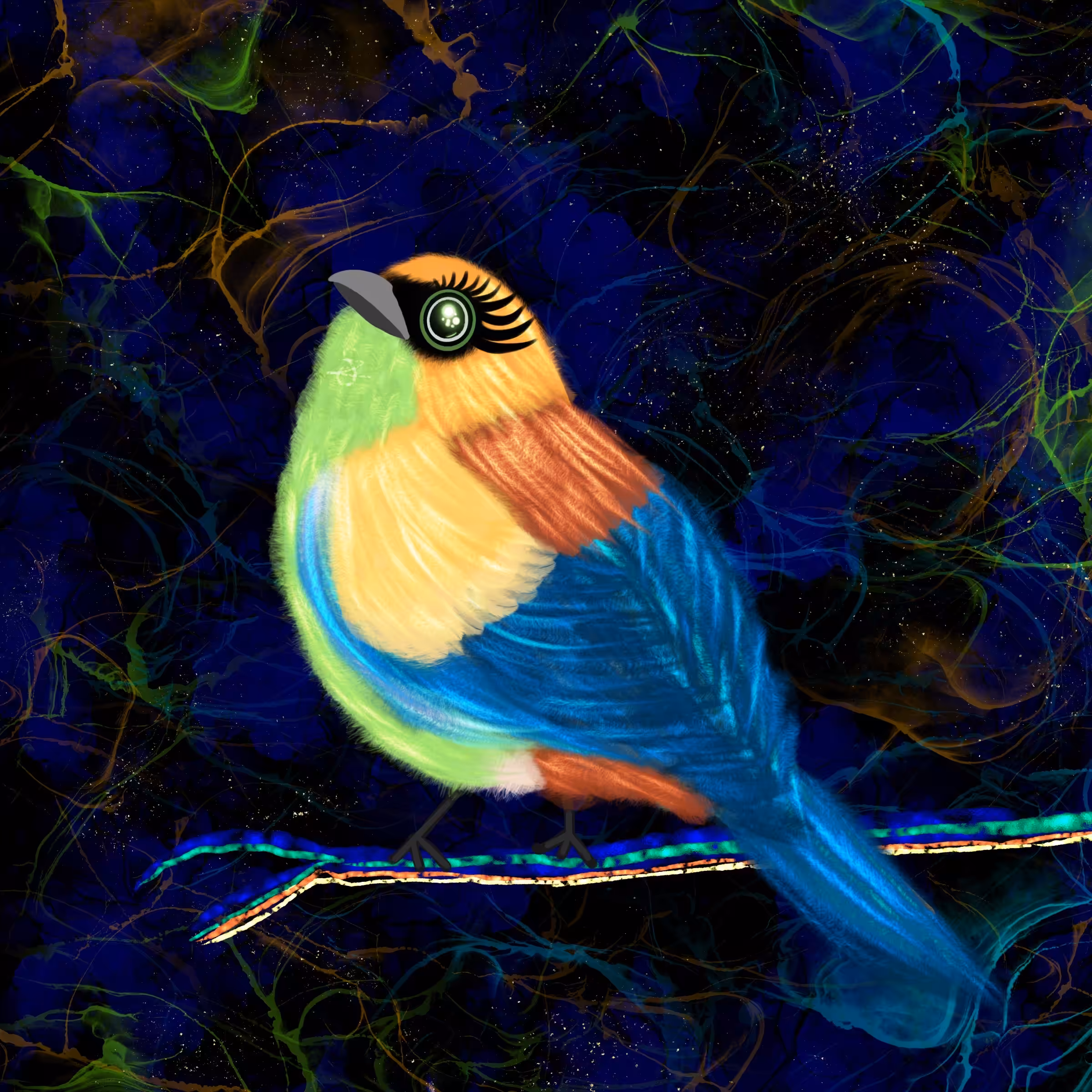 Chestnut Backed Tanager Bird