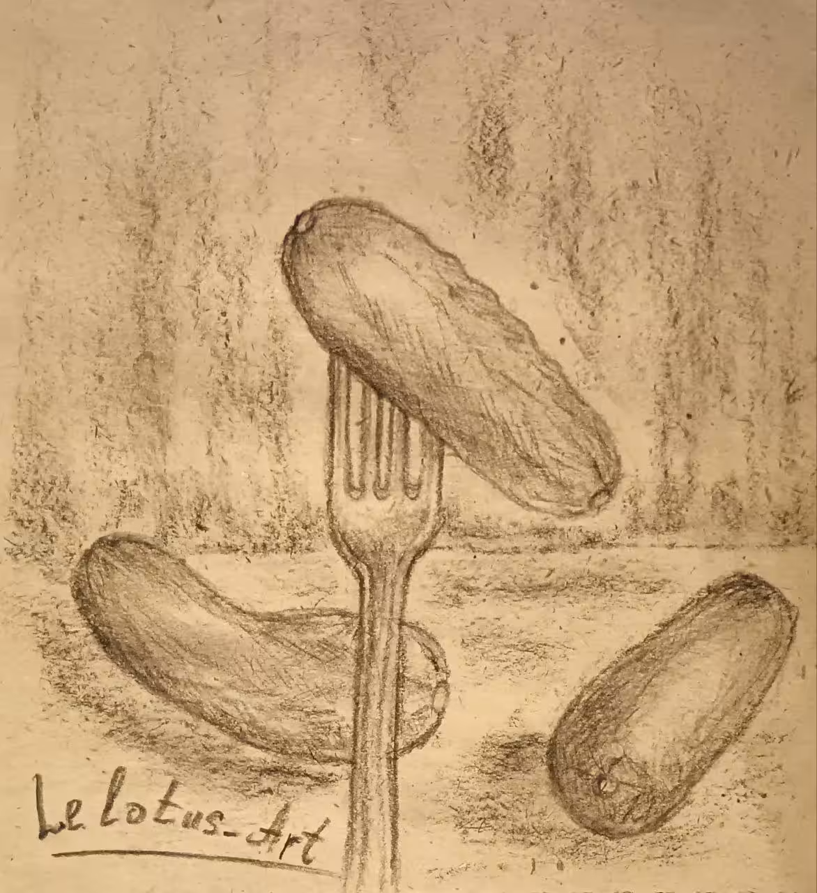 Charcoal Inktober 2024: Day 11 " Snacks" Закуски