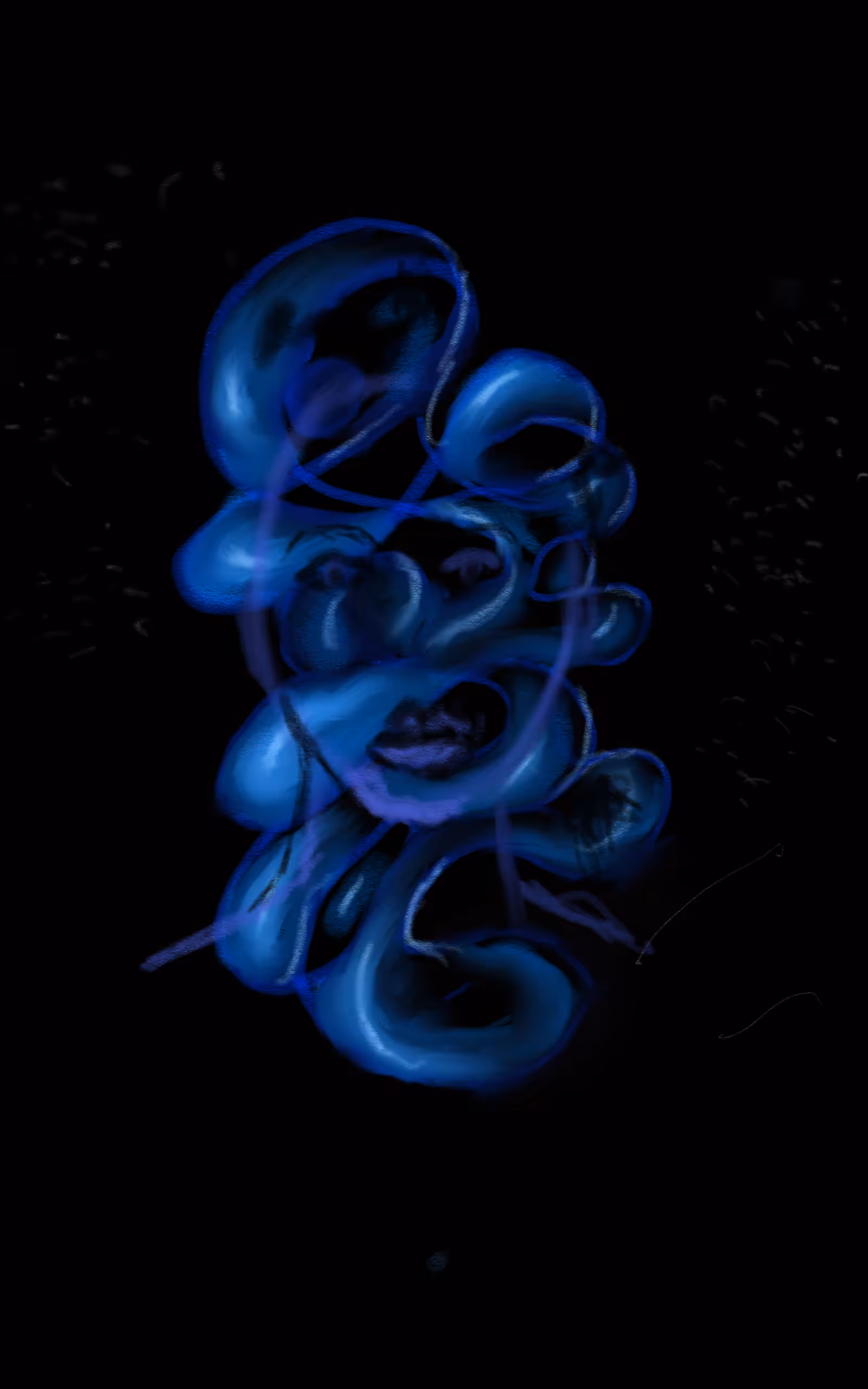 Blue Retro Woman