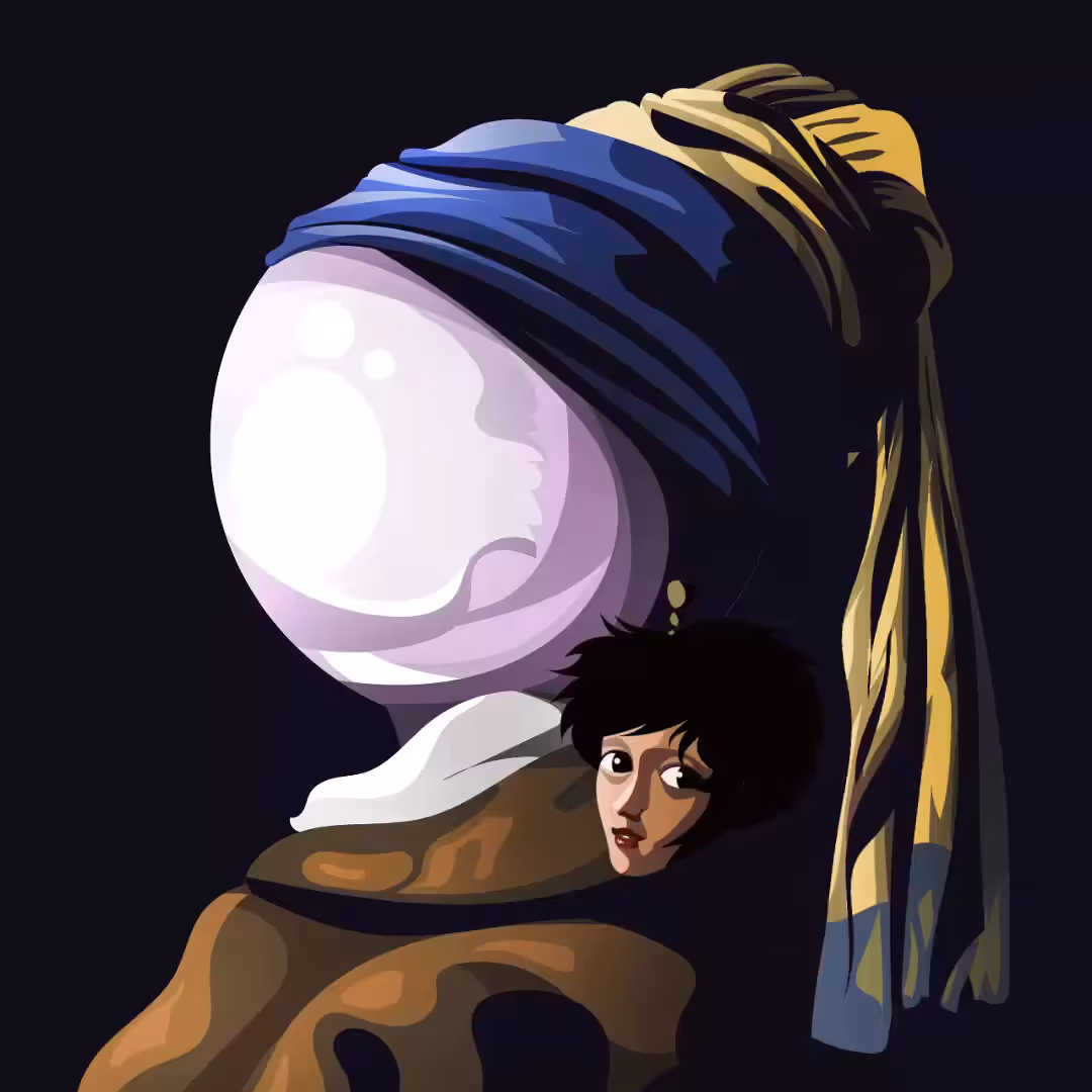 Pearl with a girl earring