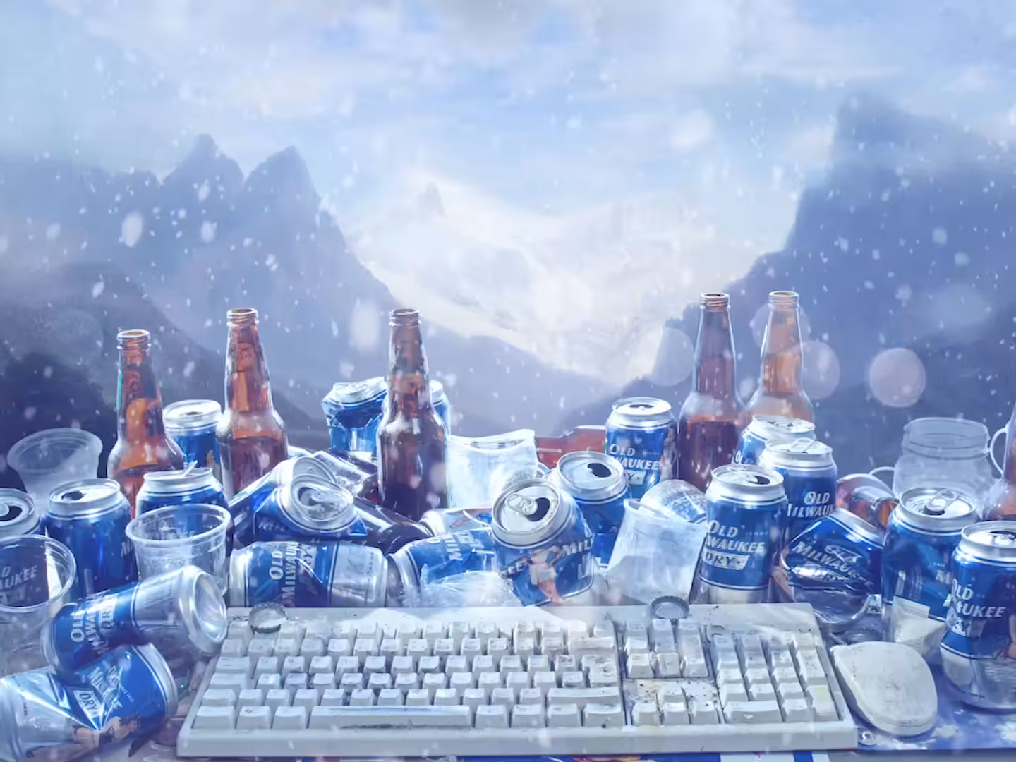 You are Standing in an Open Field (Mountain Scene)