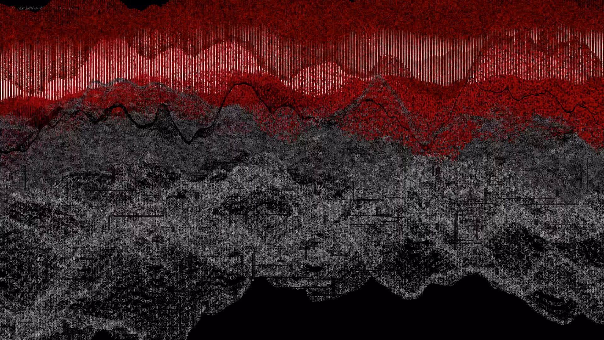 Pixel rain in a data landsacape #151